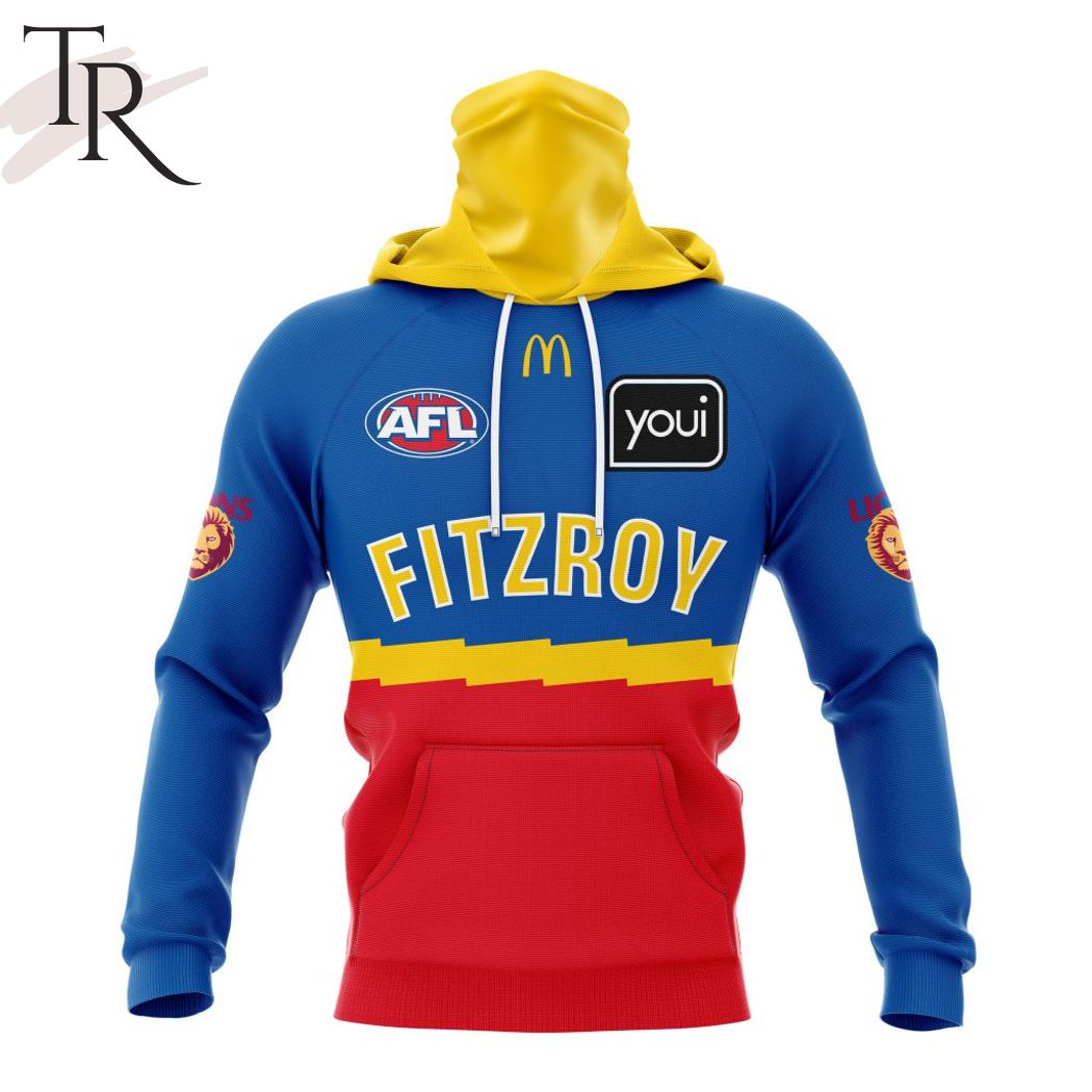 AFL Brisbane Lions Personalized 2024 Fitzroy Hoodie - Famjoys AFL Brisbane Lions Personalized 2024 Fitzroy Hoodie - Famjoys