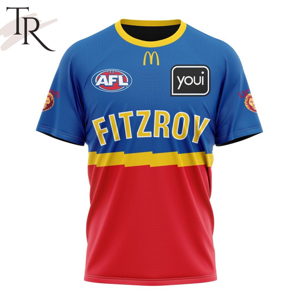 AFL Brisbane Lions Personalized 2024 Fitzroy Hoodie - Famjoys AFL Brisbane Lions Personalized 2024 Fitzroy Hoodie - Famjoys