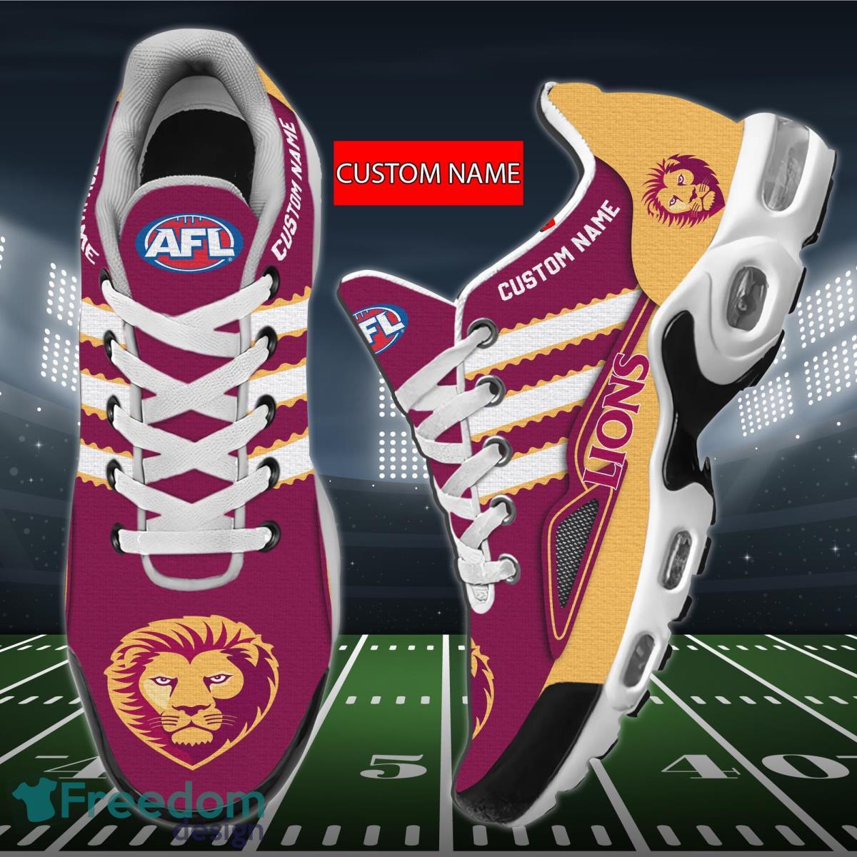 AFL Brisbane Lions Personalized Name Air Cushion Sports Shoes Sneaker KLTNS220496 - Famjoys AFL Brisbane Lions Personalized Name Air Cushion Sports Shoes Sneaker KLTNS220496 - Famjoys