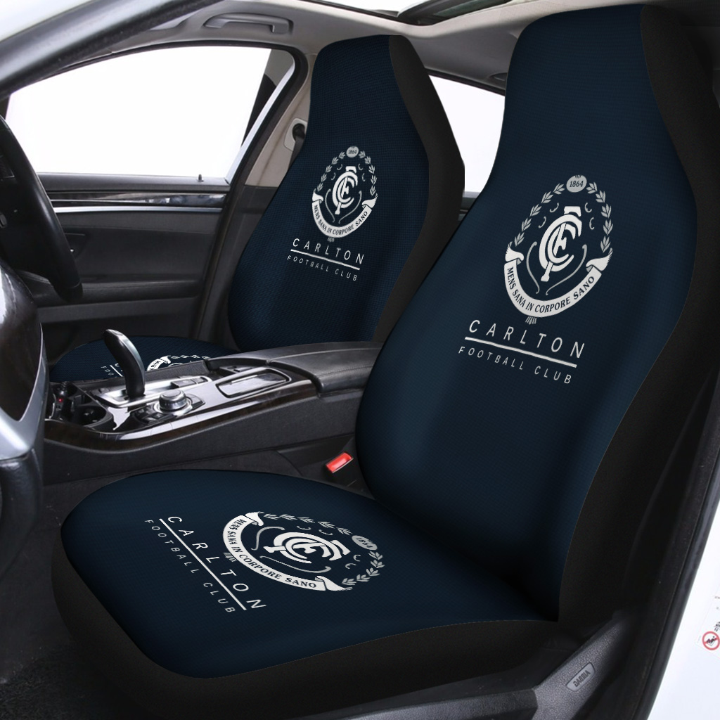 AFL Carlton Blues Car Seat Covers - Famjoys AFL Carlton Blues Car Seat Covers - Famjoys