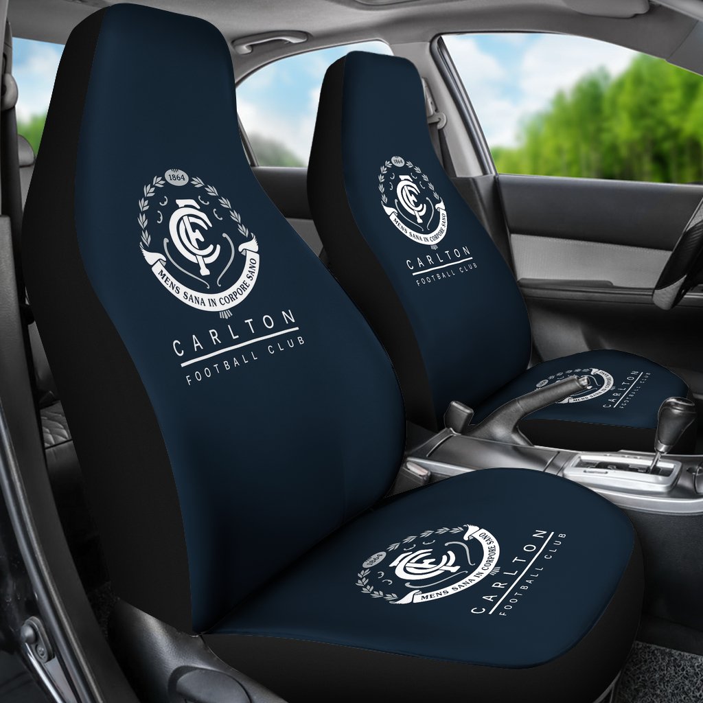 AFL Carlton Blues Car Seat Covers - Famjoys AFL Carlton Blues Car Seat Covers - Famjoys