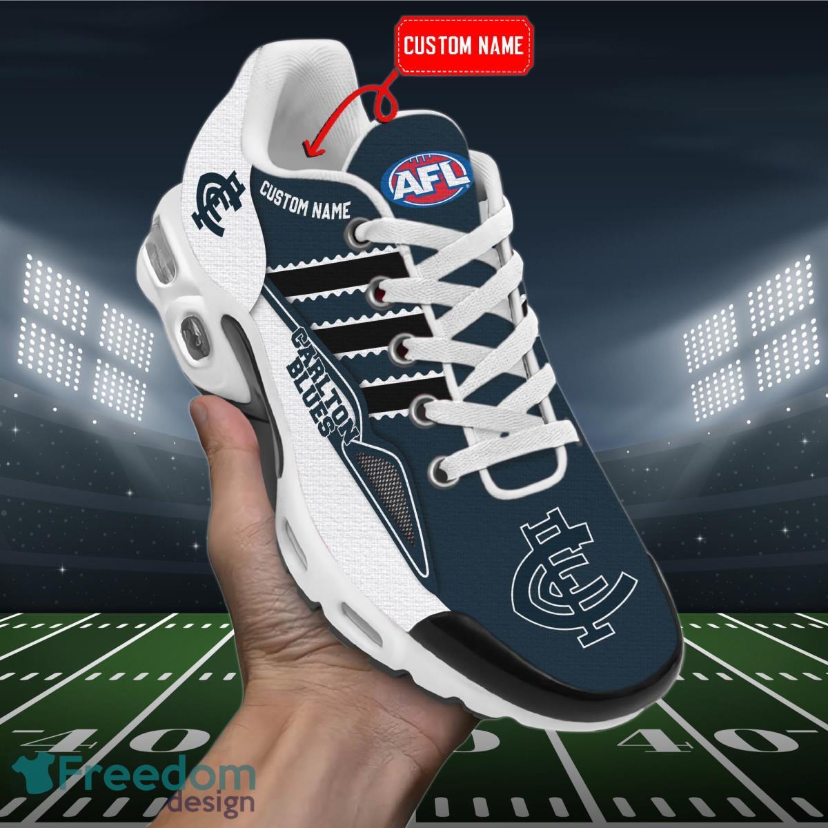 AFL Carlton Blues Personalized Name Air Cushion Sports Shoes Sneaker KLTNS220497 - Famjoys AFL Carlton Blues Personalized Name Air Cushion Sports Shoes Sneaker KLTNS220497 - Famjoys