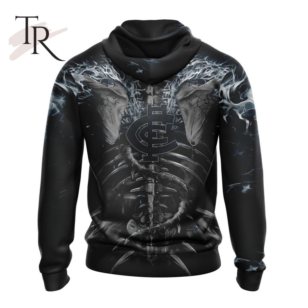 AFL Carlton Football Club Special Skull Art Design Hoodie - Famjoys AFL Carlton Football Club Special Skull Art Design Hoodie - Famjoys