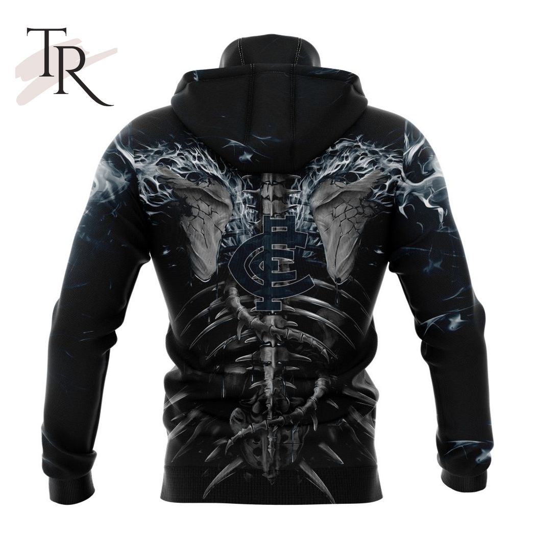 AFL Carlton Football Club Special Skull Art Design Hoodie - Famjoys AFL Carlton Football Club Special Skull Art Design Hoodie - Famjoys