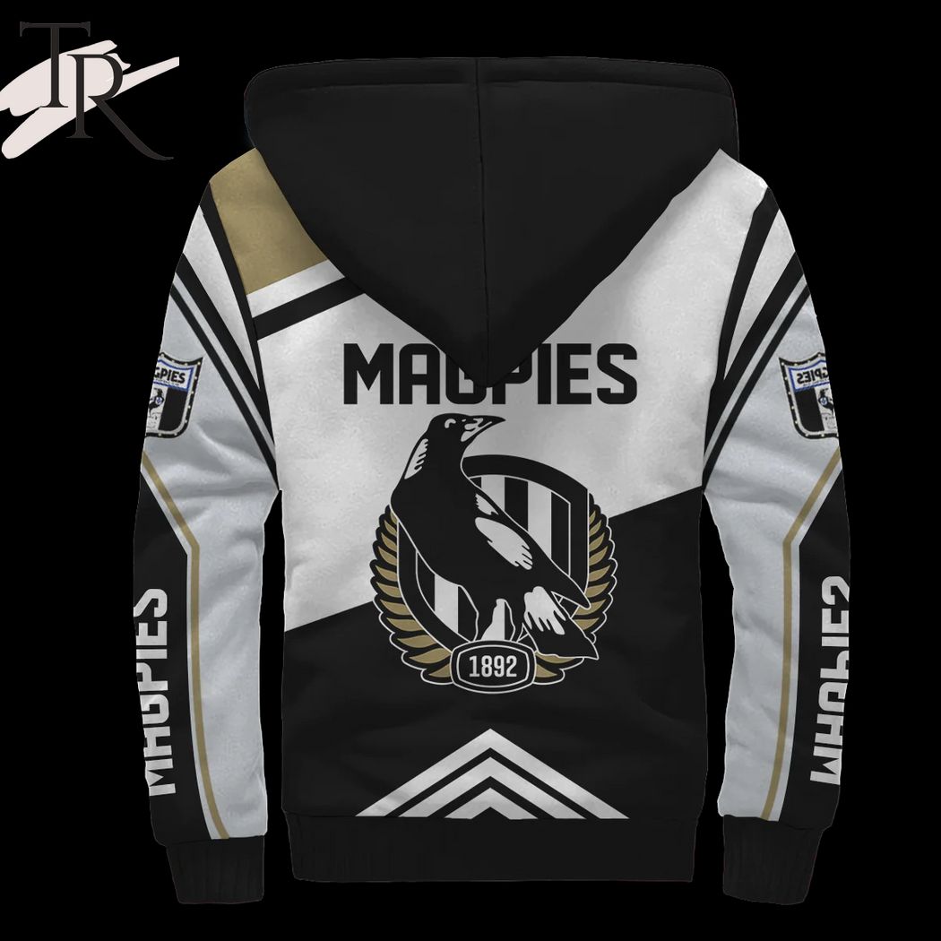 AFL Collingwood FC Fleece Hoodie - Famjoys AFL Collingwood FC Fleece Hoodie - Famjoys
