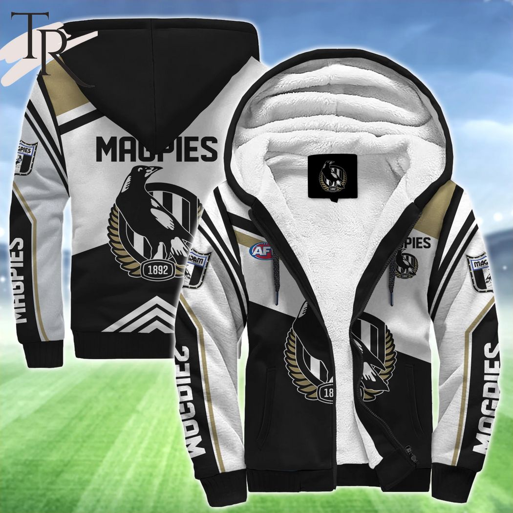 AFL Collingwood FC Fleece Hoodie - Famjoys AFL Collingwood FC Fleece Hoodie - Famjoys