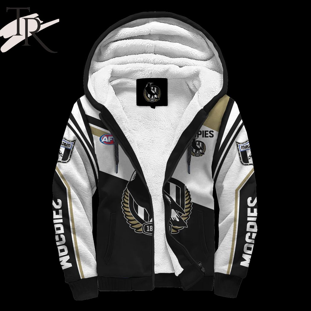 AFL Collingwood FC Fleece Hoodie - Famjoys AFL Collingwood FC Fleece Hoodie - Famjoys