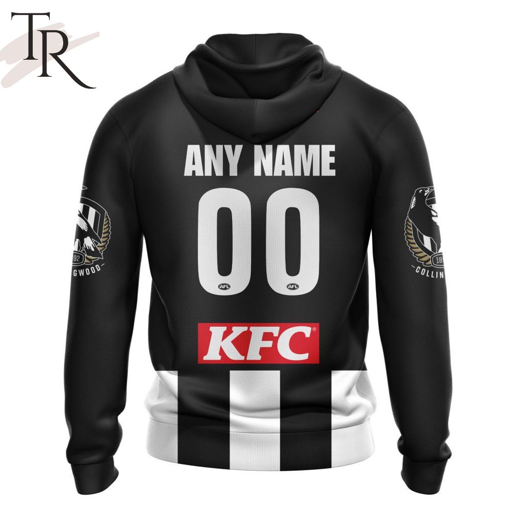 AFL Collingwood Football Club Personalized 2024 Swooping Magpie Hoodie - Famjoys AFL Collingwood Football Club Personalized 2024 Swooping Magpie Hoodie - Famjoys
