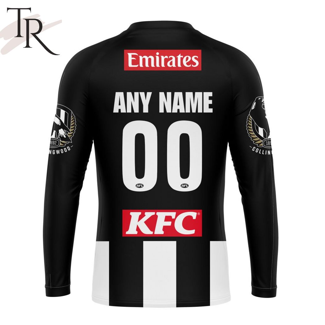 AFL Collingwood Football Club Personalized 2024 Swooping Magpie Hoodie - Famjoys AFL Collingwood Football Club Personalized 2024 Swooping Magpie Hoodie - Famjoys