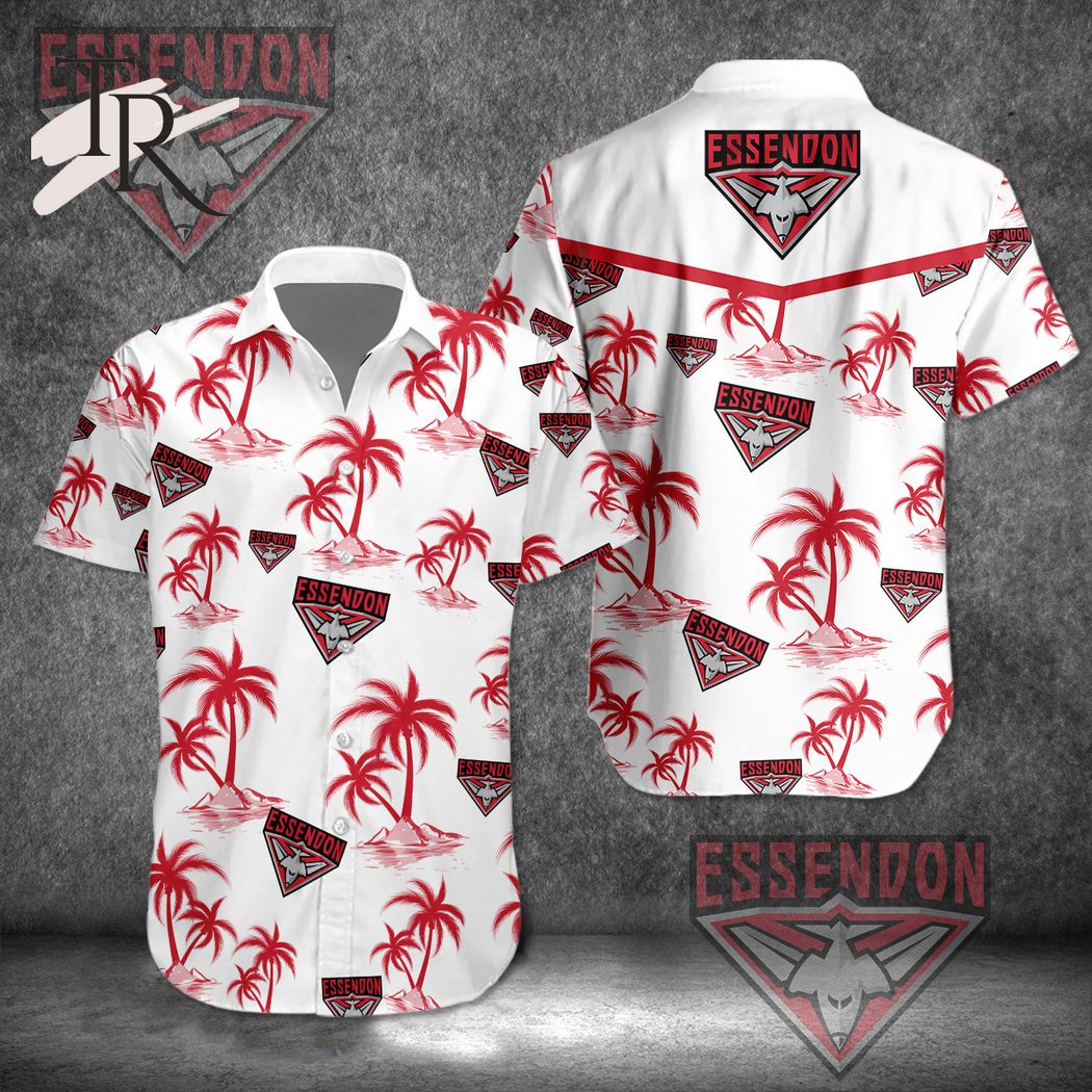 AFL Essendon Bombers Button Shirt - Famjoys AFL Essendon Bombers Button Shirt - Famjoys