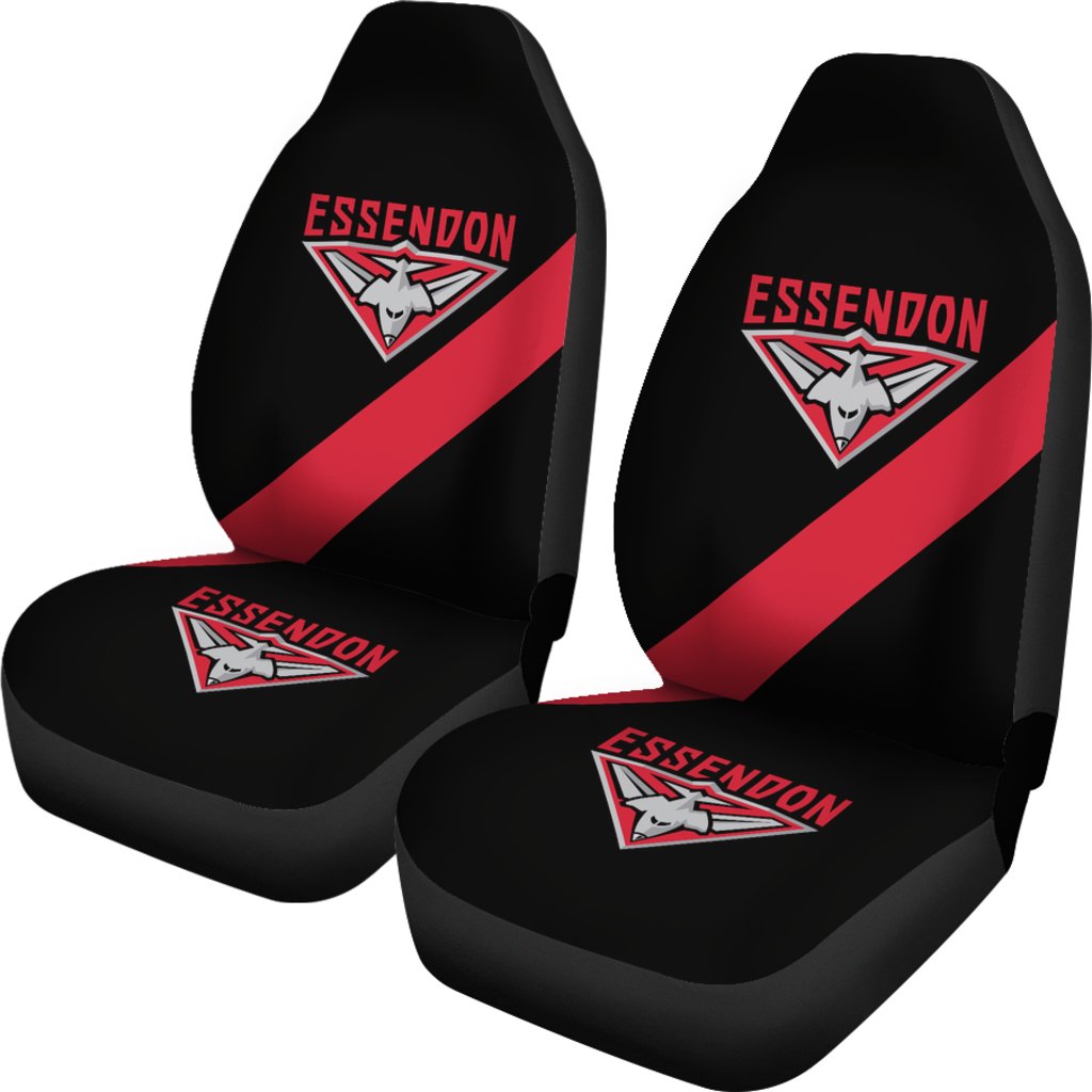 AFL Essendon Bombers Car Seat Covers - Famjoys AFL Essendon Bombers Car Seat Covers - Famjoys