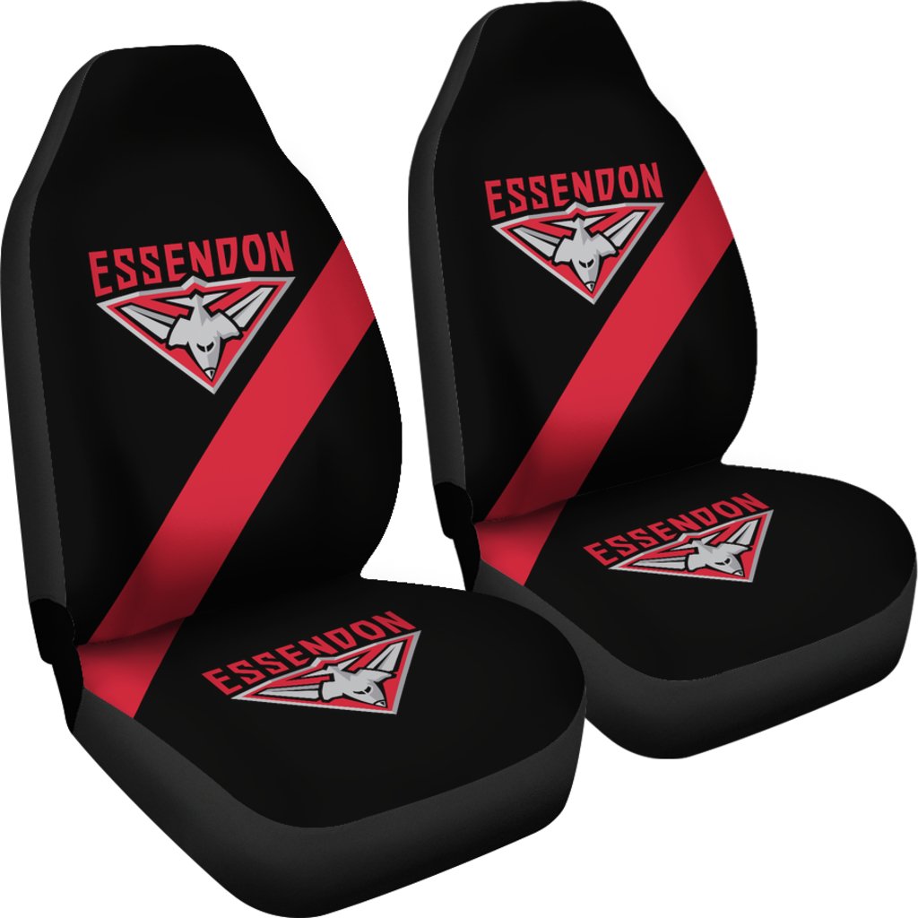 AFL Essendon Bombers Car Seat Covers - Famjoys AFL Essendon Bombers Car Seat Covers - Famjoys
