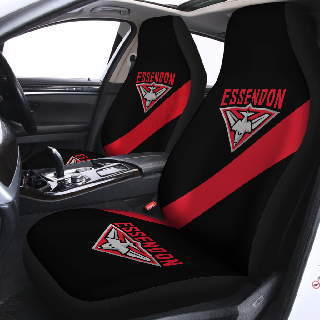 AFL Essendon Bombers Car Seat Covers - Famjoys AFL Essendon Bombers Car Seat Covers - Famjoys