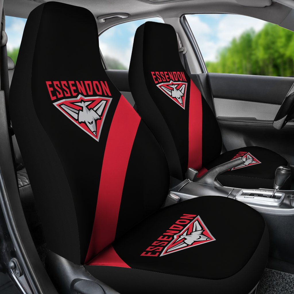 AFL Essendon Bombers Car Seat Covers - Famjoys AFL Essendon Bombers Car Seat Covers - Famjoys