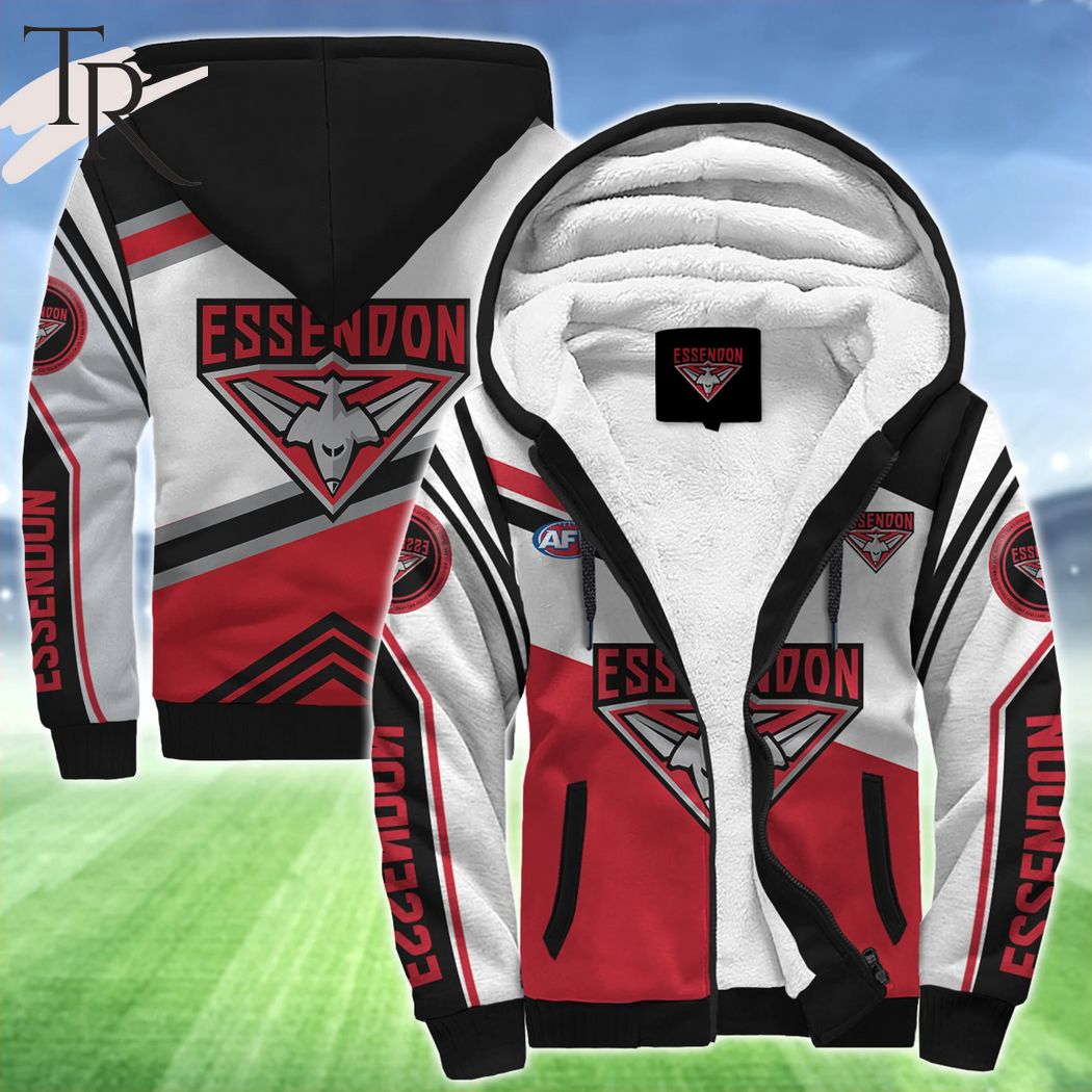 AFL Essendon Bombers FC Fleece Hoodie - Famjoys AFL Essendon Bombers FC Fleece Hoodie - Famjoys