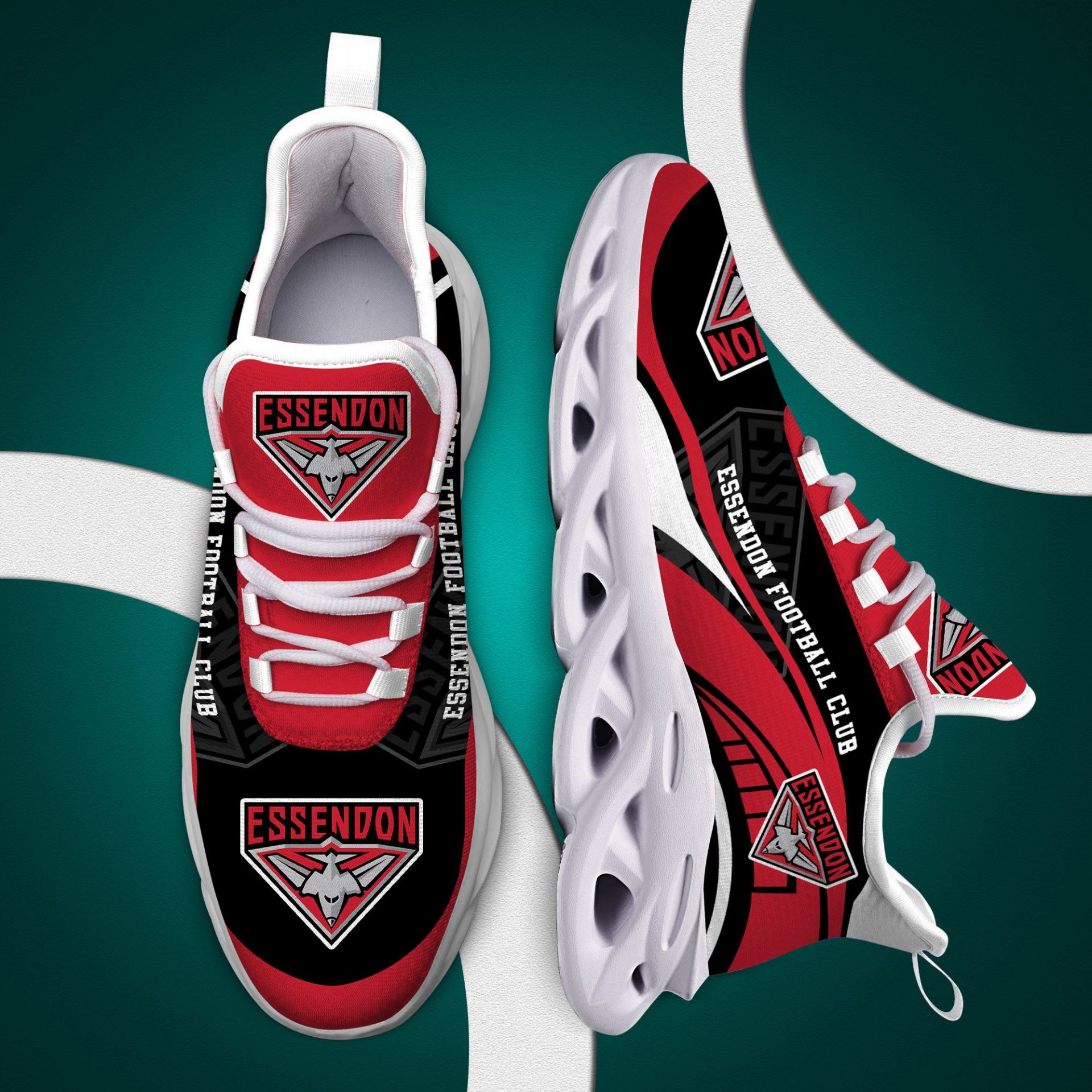 AFL Essendon Bombers Max Soul Shoes - Famjoys AFL Essendon Bombers Max Soul Shoes - Famjoys