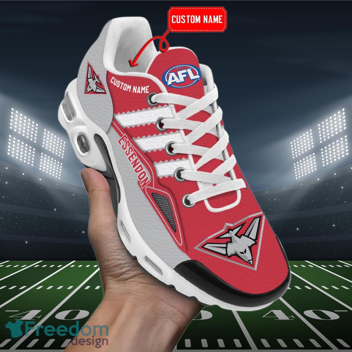AFL Essendon Bombers Personalized Name Air Cushion Sports Shoes Sneaker KLTNS220499 - Famjoys AFL Essendon Bombers Personalized Name Air Cushion Sports Shoes Sneaker KLTNS220499 - Famjoys