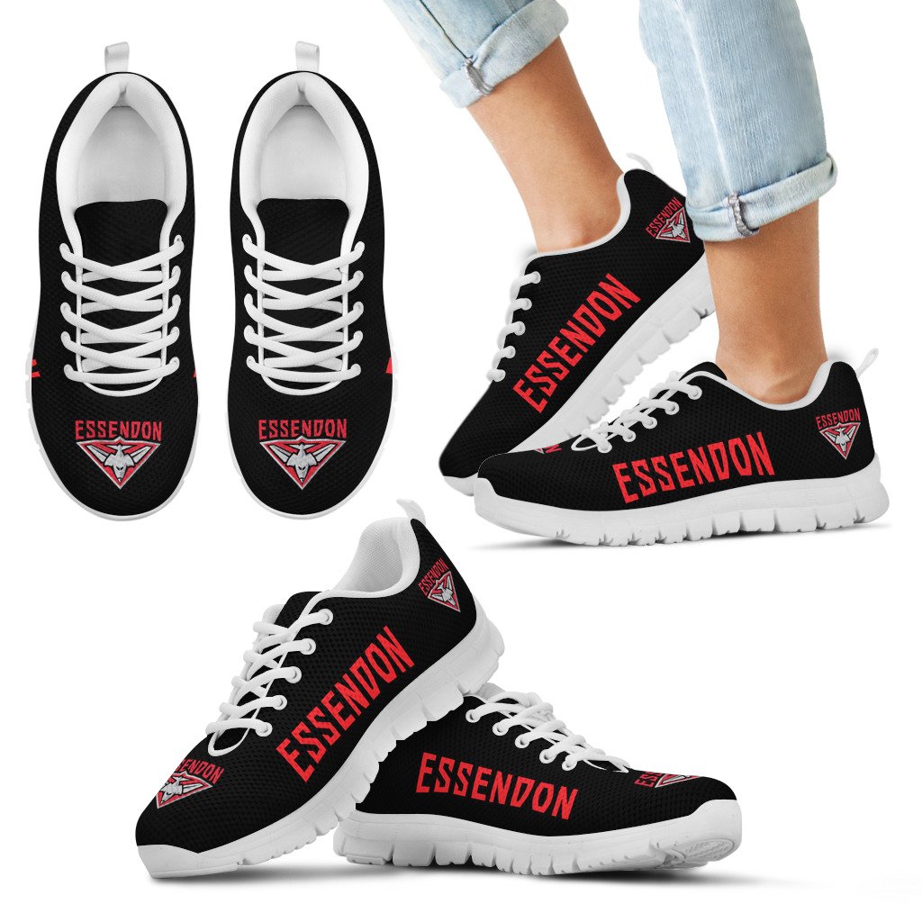 AFL Essendon Bombers Running Shoes - Famjoys AFL Essendon Bombers Running Shoes - Famjoys