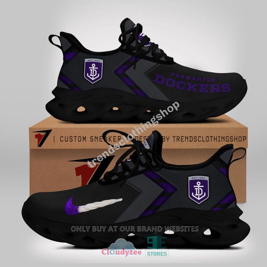 AFL Fremantle Dockers Black Limited Max Soul Shoes - Famjoys AFL Fremantle Dockers Black Limited Max Soul Shoes - Famjoys