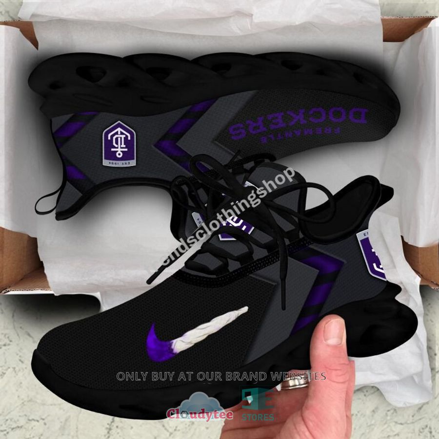 AFL Fremantle Dockers Black Limited Max Soul Shoes - Famjoys AFL Fremantle Dockers Black Limited Max Soul Shoes - Famjoys