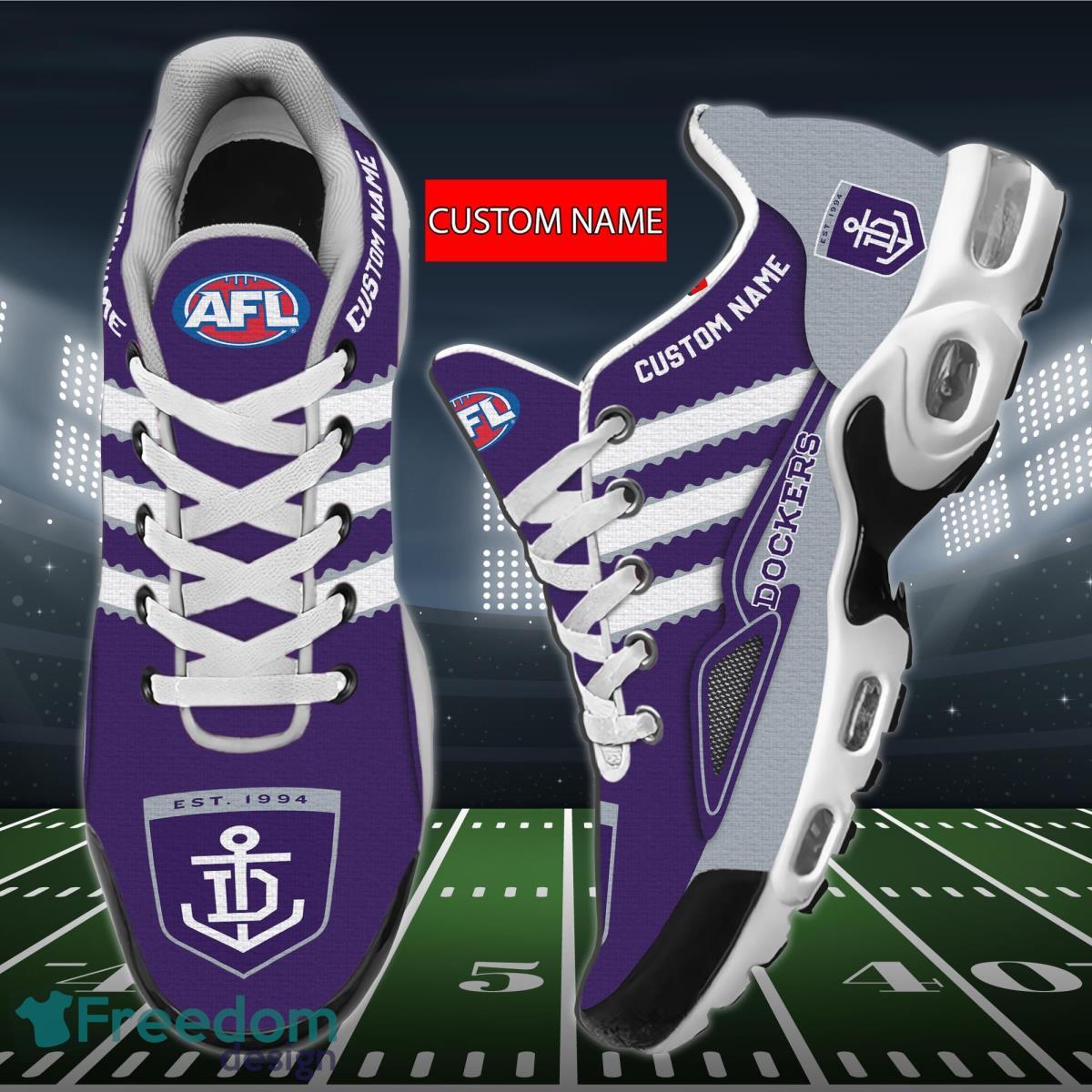 AFL Fremantle Dockers Personalized Name Air Cushion Sports Shoes Sneaker KLTNS220500 - Famjoys AFL Fremantle Dockers Personalized Name Air Cushion Sports Shoes Sneaker KLTNS220500 - Famjoys