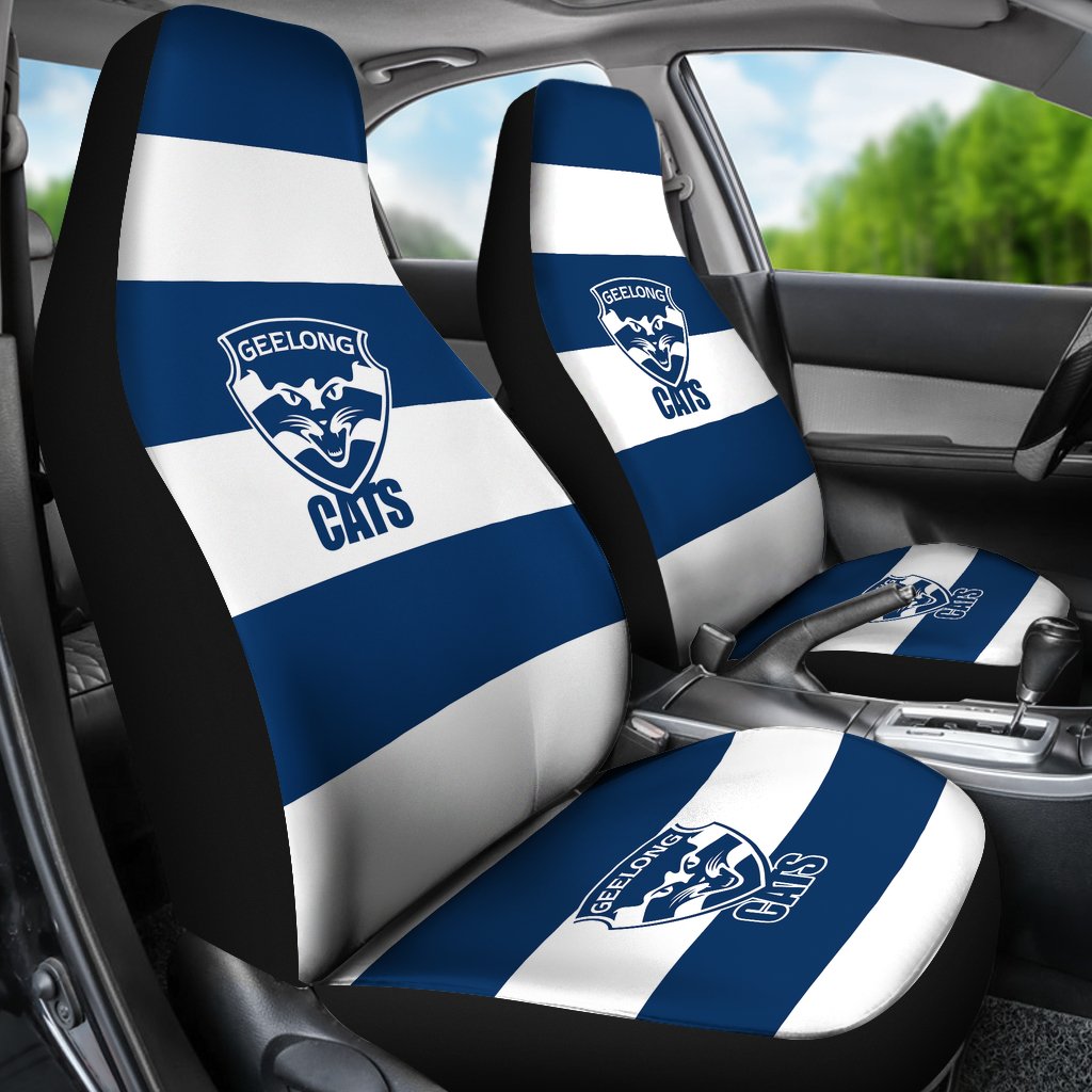 AFL Geelong Cats Car Seat Covers - Famjoys AFL Geelong Cats Car Seat Covers - Famjoys
