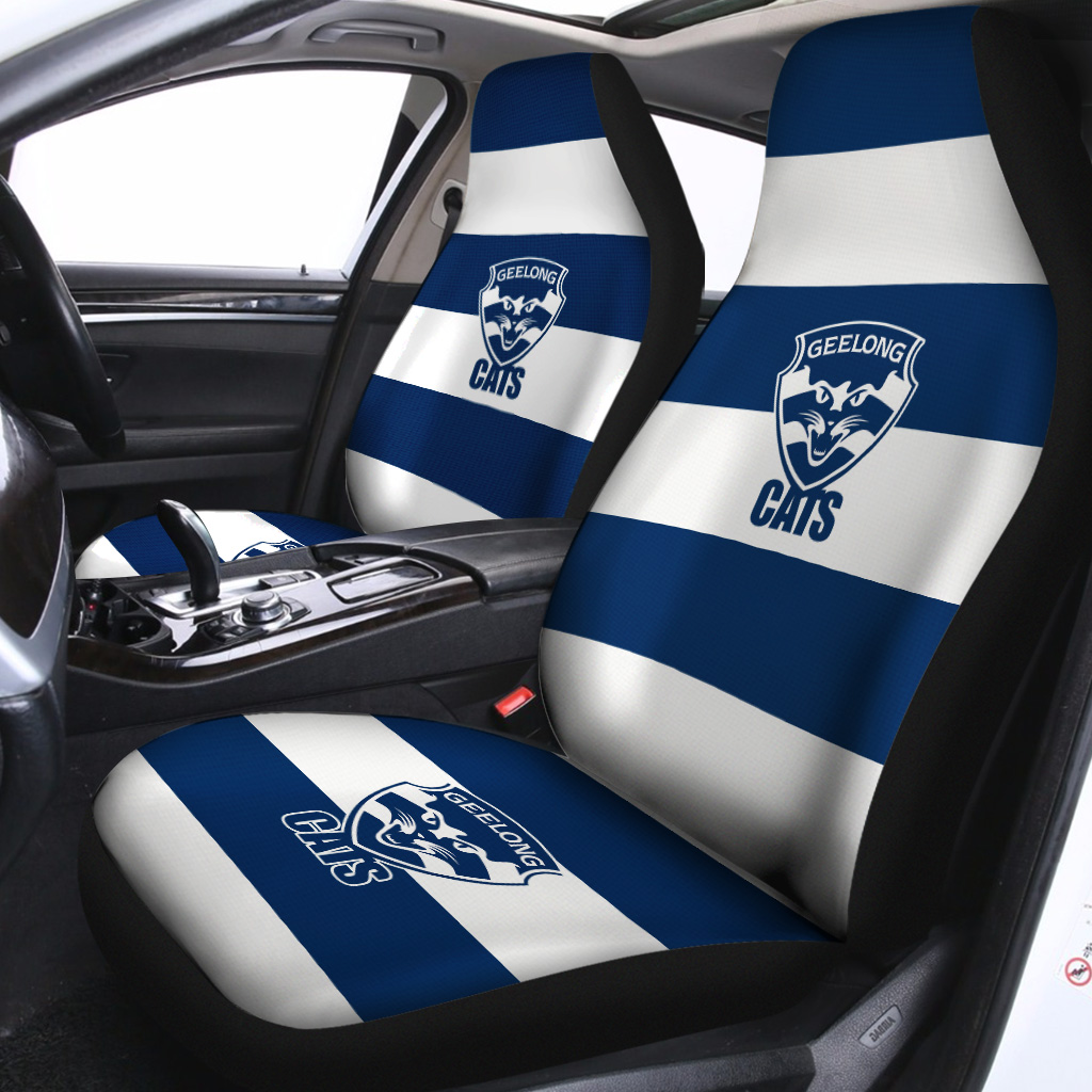 AFL Geelong Cats Car Seat Covers - Famjoys AFL Geelong Cats Car Seat Covers - Famjoys