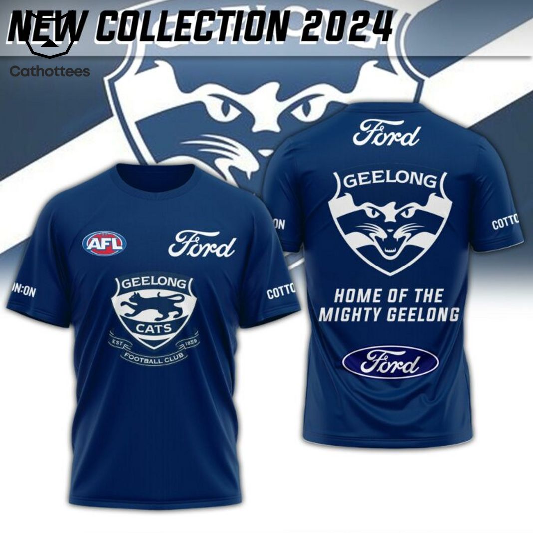 AFL Geelong Cats Home Of The Mighty Geelong 3D TShirt - Famjoys AFL Geelong Cats Home Of The Mighty Geelong 3D TShirt - Famjoys