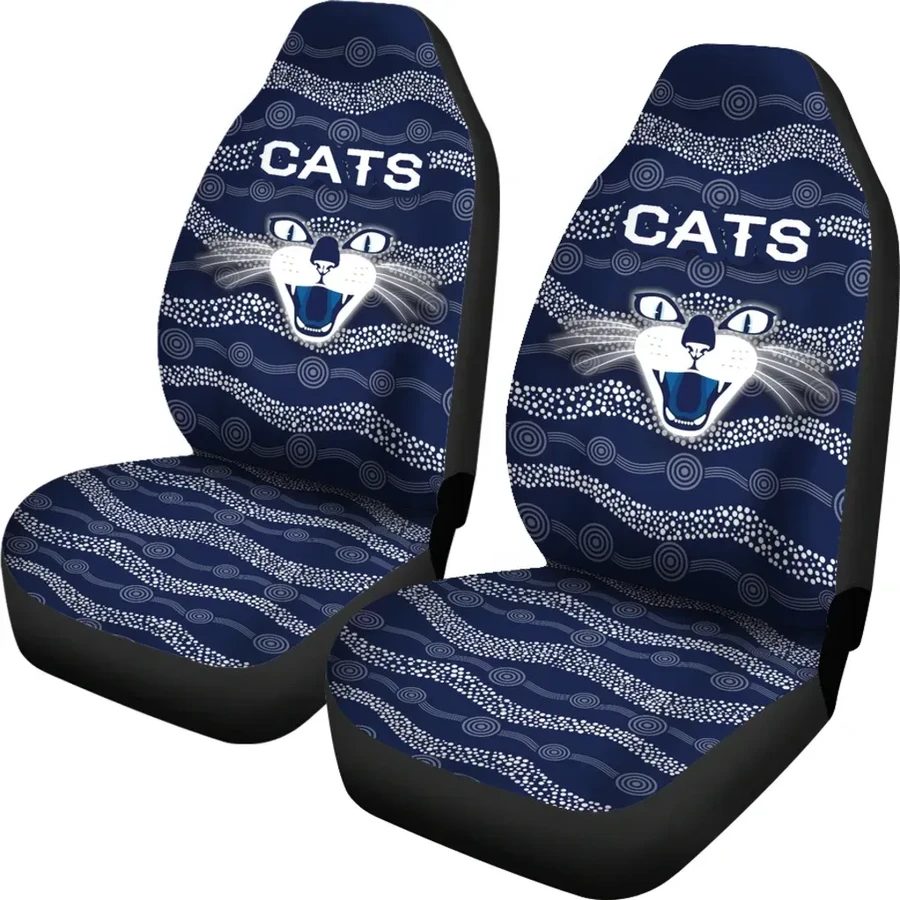 AFL Geelong Cats Indigenous Navy Car Seat Covers - Famjoys AFL Geelong Cats Indigenous Navy Car Seat Covers - Famjoys