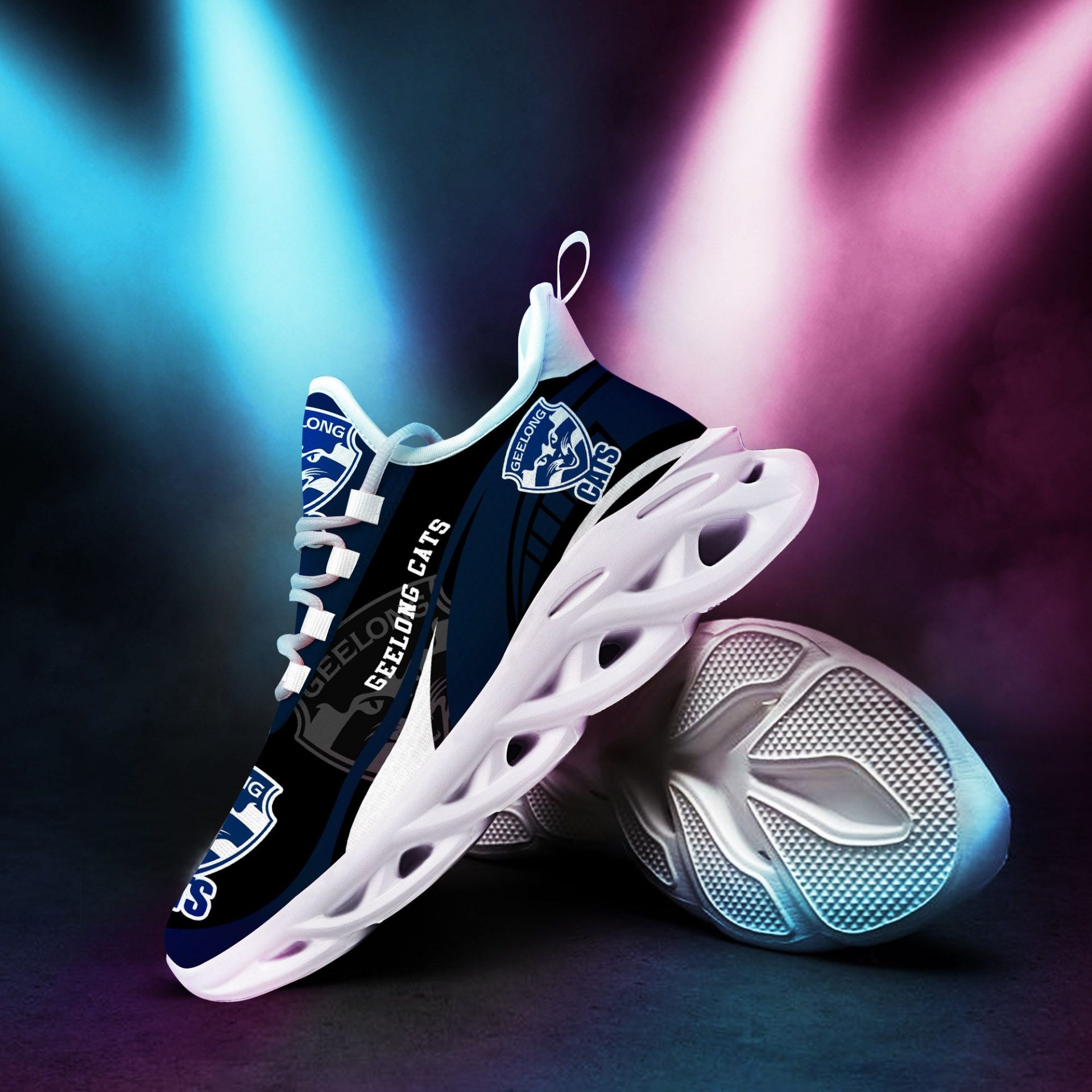 AFL Geelong Cats Max Soul Shoes V2 - Famjoys AFL Geelong Cats Max Soul Shoes V2 - Famjoys