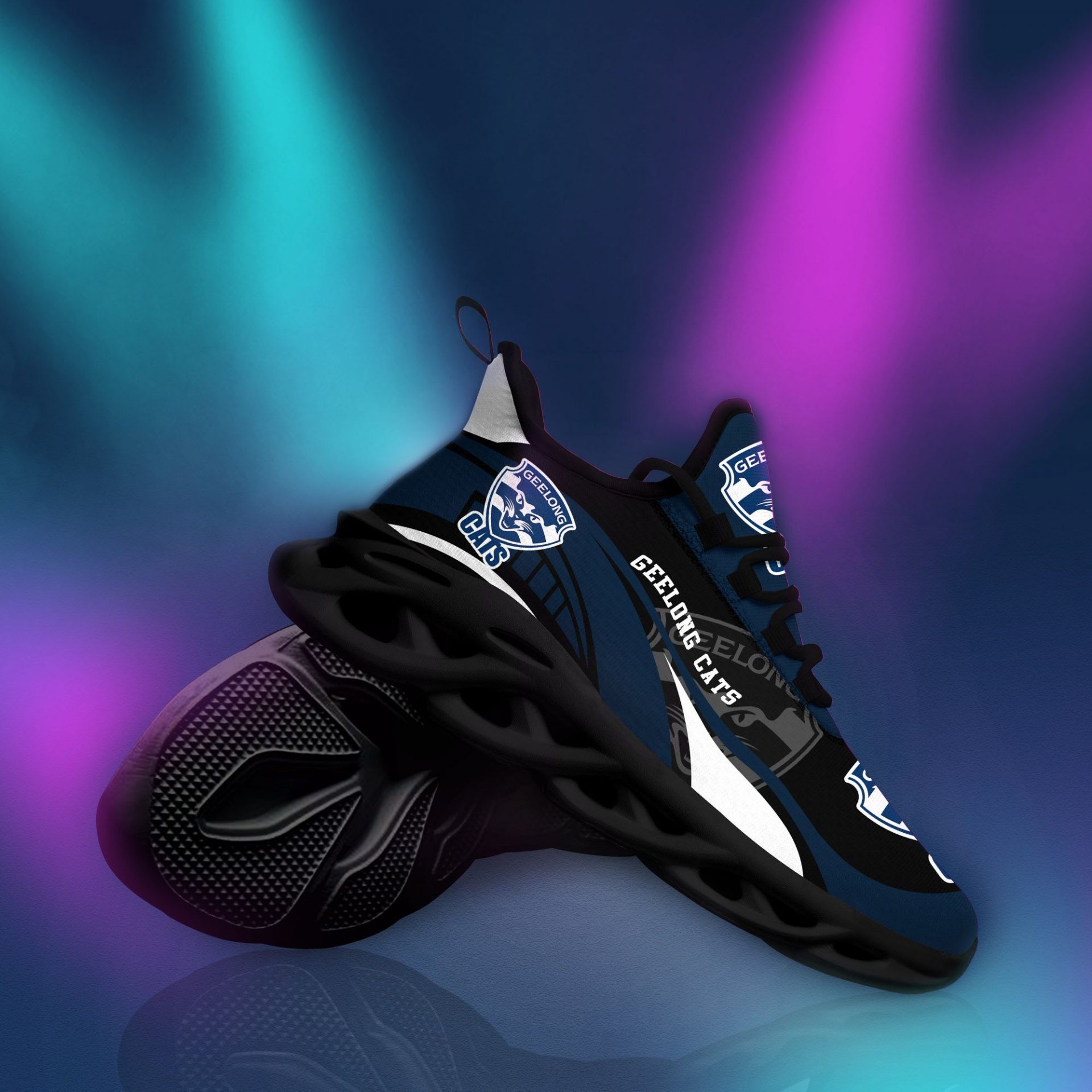 AFL Geelong Cats Max Soul Shoes V2 - Famjoys AFL Geelong Cats Max Soul Shoes V2 - Famjoys