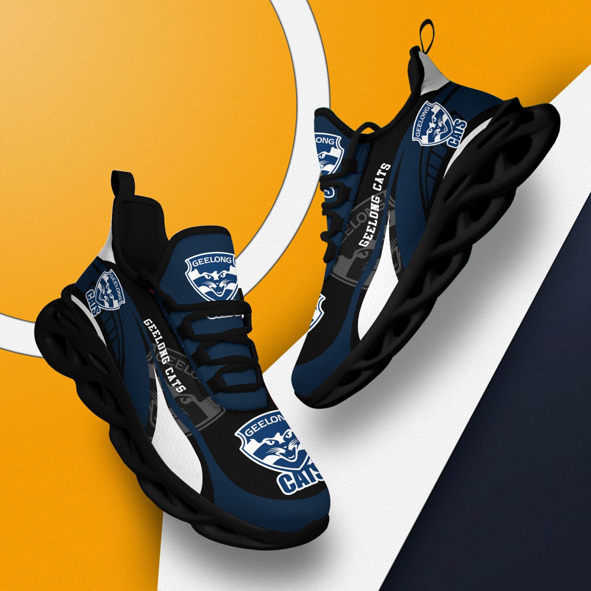 AFL Geelong Cats Max Soul Shoes V2 - Famjoys AFL Geelong Cats Max Soul Shoes V2 - Famjoys