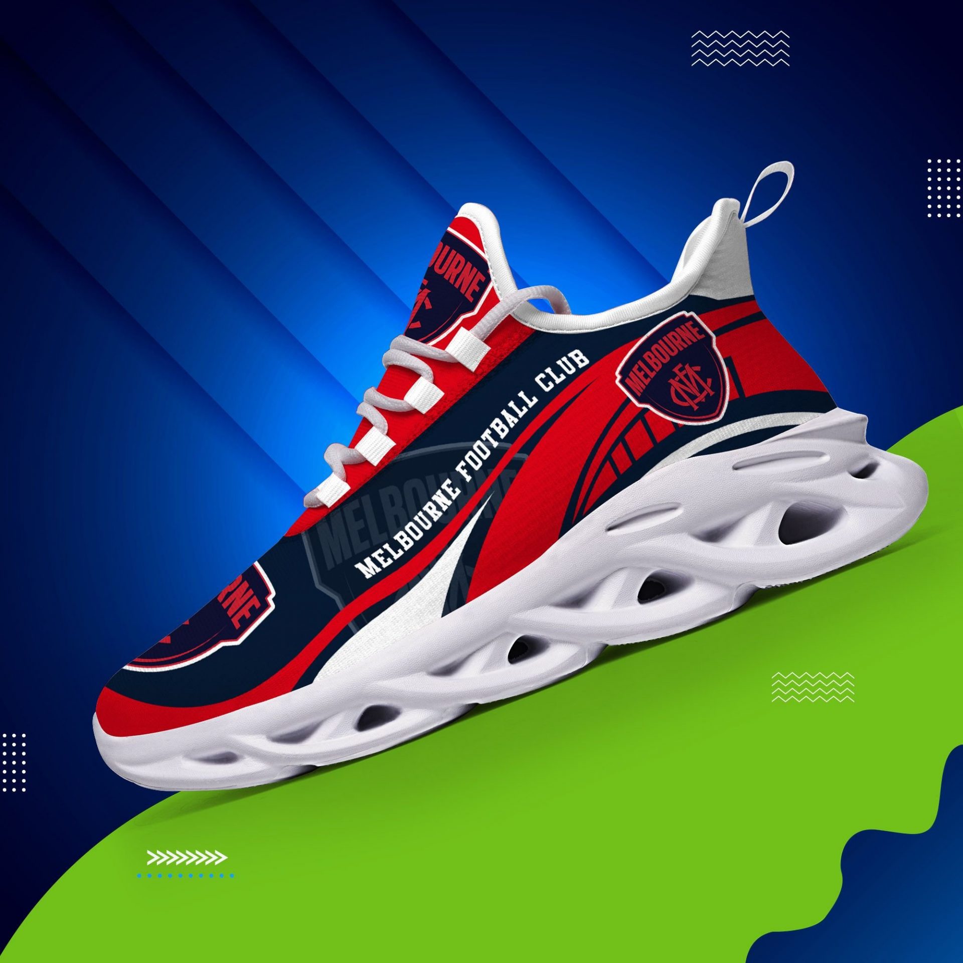 AFL Melbourne Demons Max Soul Shoes V1 - Famjoys AFL Melbourne Demons Max Soul Shoes V1 - Famjoys
