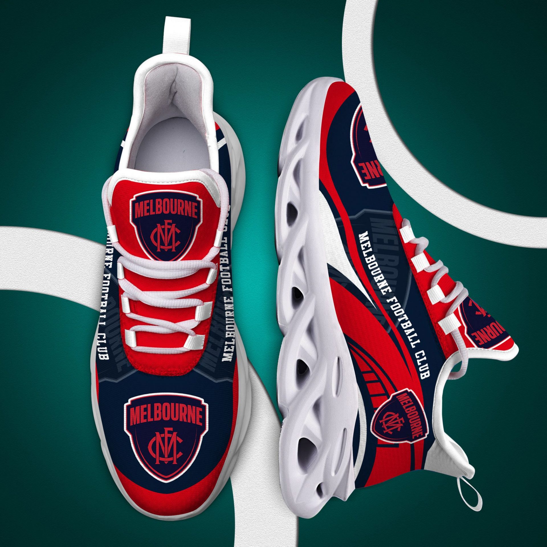 AFL Melbourne Demons Max Soul Shoes V1 - Famjoys AFL Melbourne Demons Max Soul Shoes V1 - Famjoys