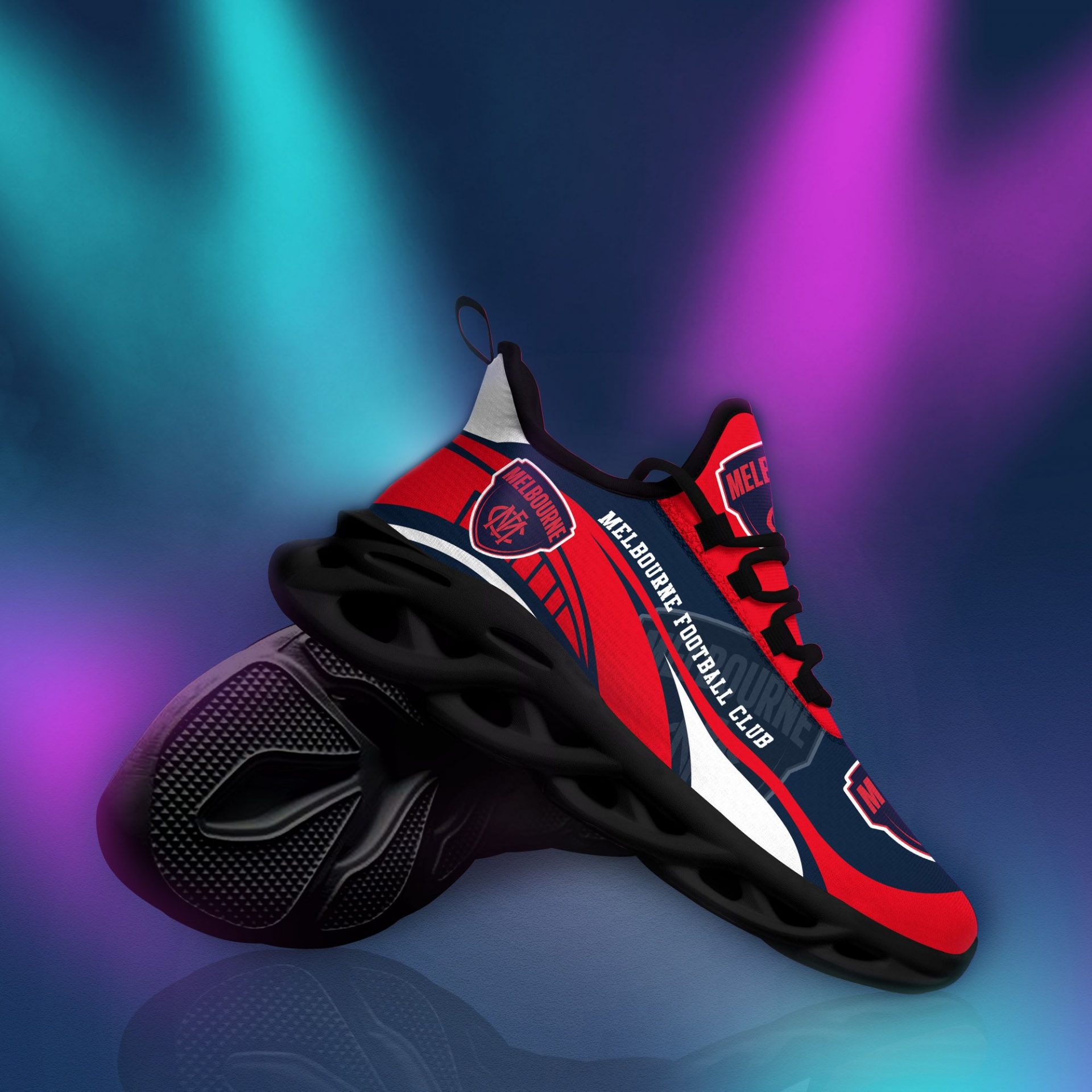 AFL Melbourne Demons Max Soul Shoes V1 - Famjoys AFL Melbourne Demons Max Soul Shoes V1 - Famjoys