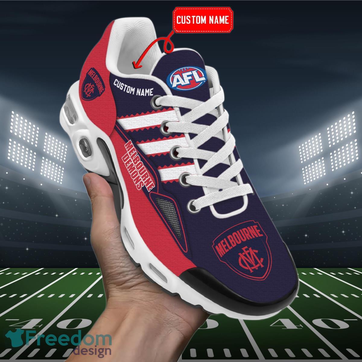 AFL Melbourne Demons Personalized Name Air Cushion Sports Shoes Sneaker KLTNS220505 - Famjoys AFL Melbourne Demons Personalized Name Air Cushion Sports Shoes Sneaker KLTNS220505 - Famjoys