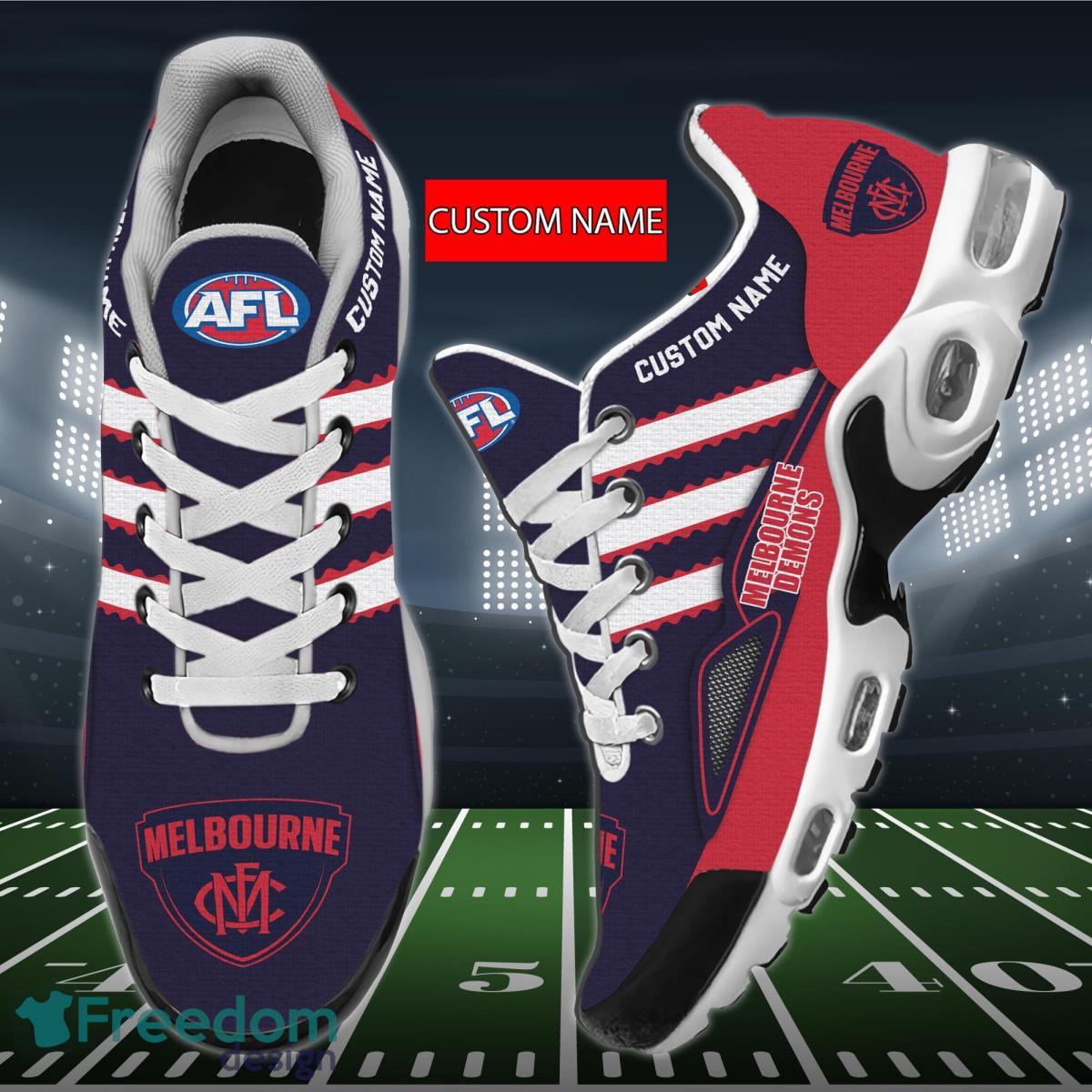 AFL Melbourne Demons Personalized Name Air Cushion Sports Shoes Sneaker KLTNS220505 - Famjoys AFL Melbourne Demons Personalized Name Air Cushion Sports Shoes Sneaker KLTNS220505 - Famjoys