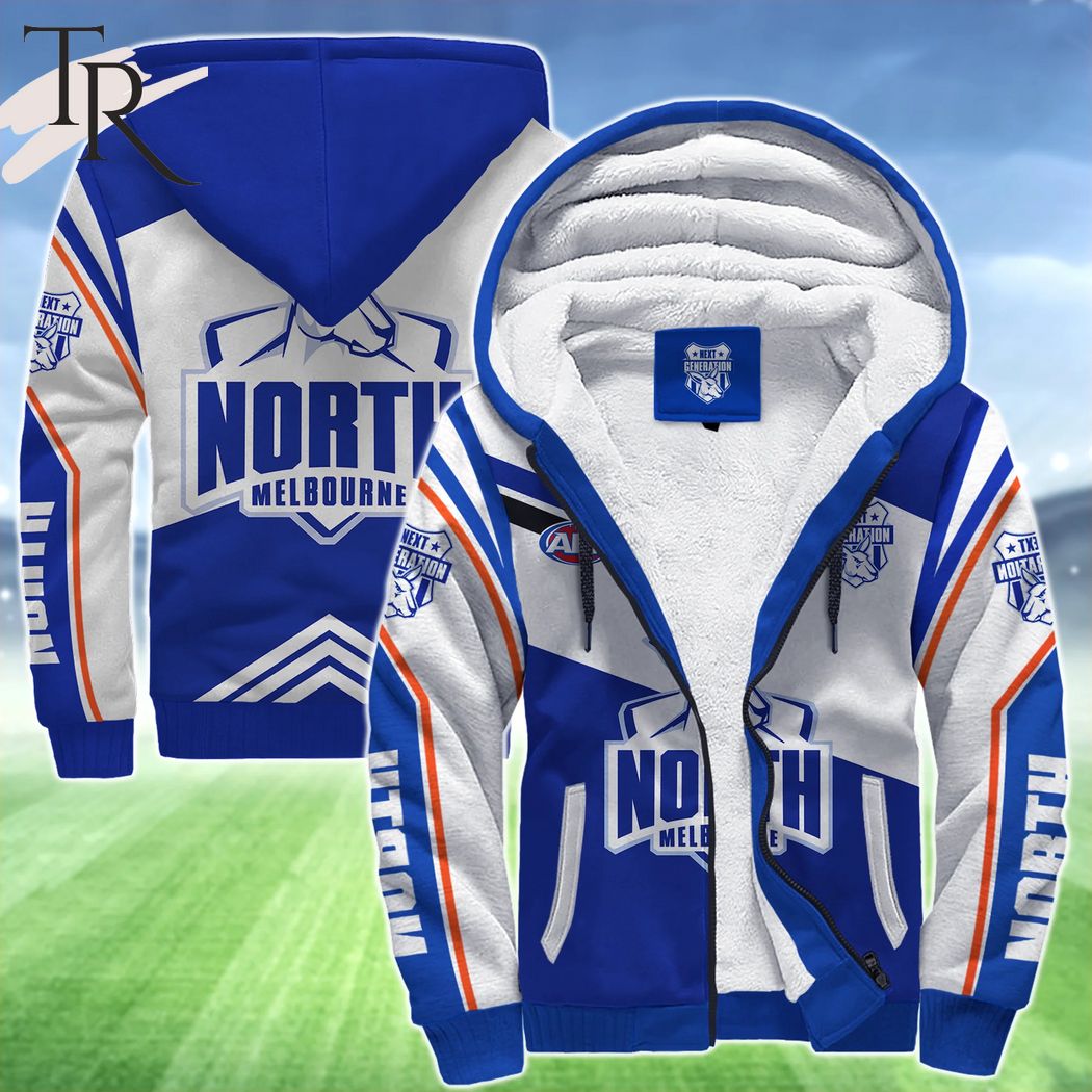 AFL North Melbourne FC Fleece Hoodie - Famjoys AFL North Melbourne FC Fleece Hoodie - Famjoys