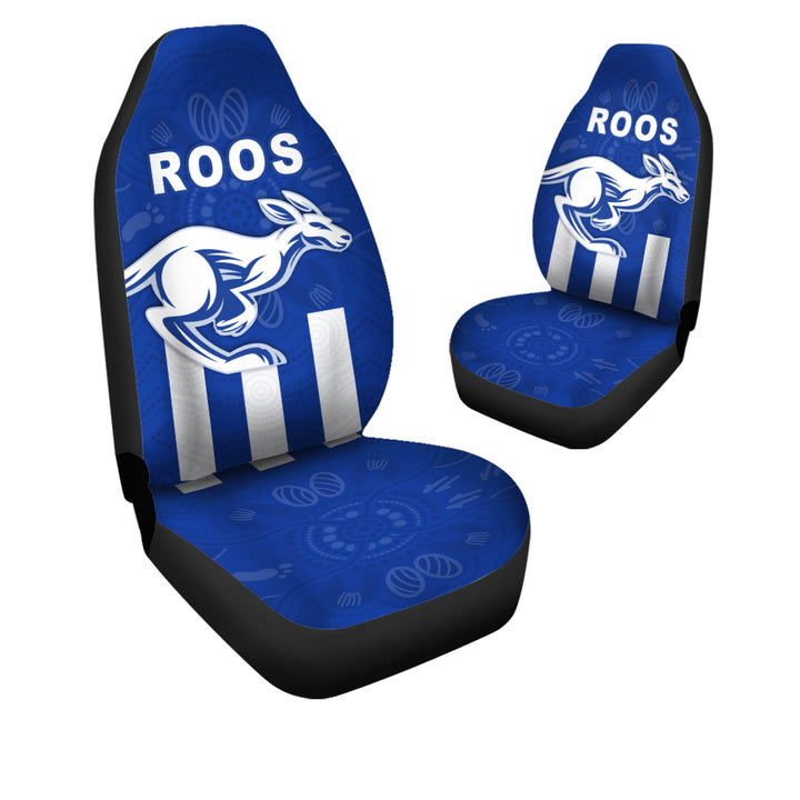 AFL North Melbourne Kangaroos Simple Indigenous Car Seat Covers - Famjoys AFL North Melbourne Kangaroos Simple Indigenous Car Seat Covers - Famjoys