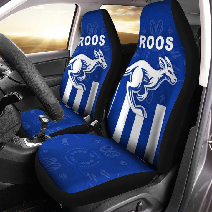 AFL North Melbourne Kangaroos Simple Indigenous Car Seat Covers - Famjoys AFL North Melbourne Kangaroos Simple Indigenous Car Seat Covers - Famjoys