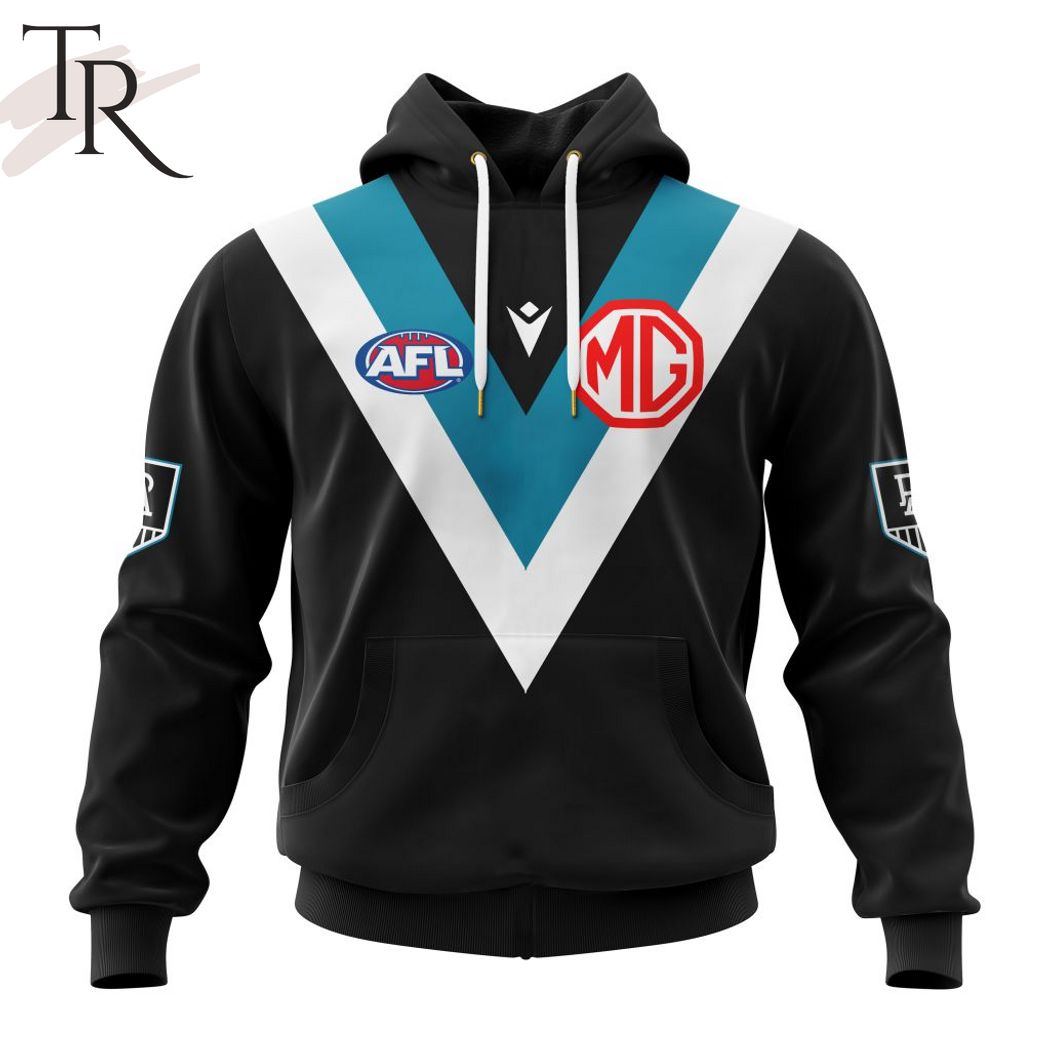 AFL Port Adelaide Football Club Personalized 2024 Home Hoodie - Famjoys AFL Port Adelaide Football Club Personalized 2024 Home Hoodie - Famjoys