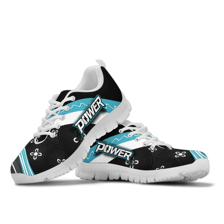 AFL Port Adelaide Indigenous Black Teal Running Shoes - Famjoys AFL Port Adelaide Indigenous Black Teal Running Shoes - Famjoys