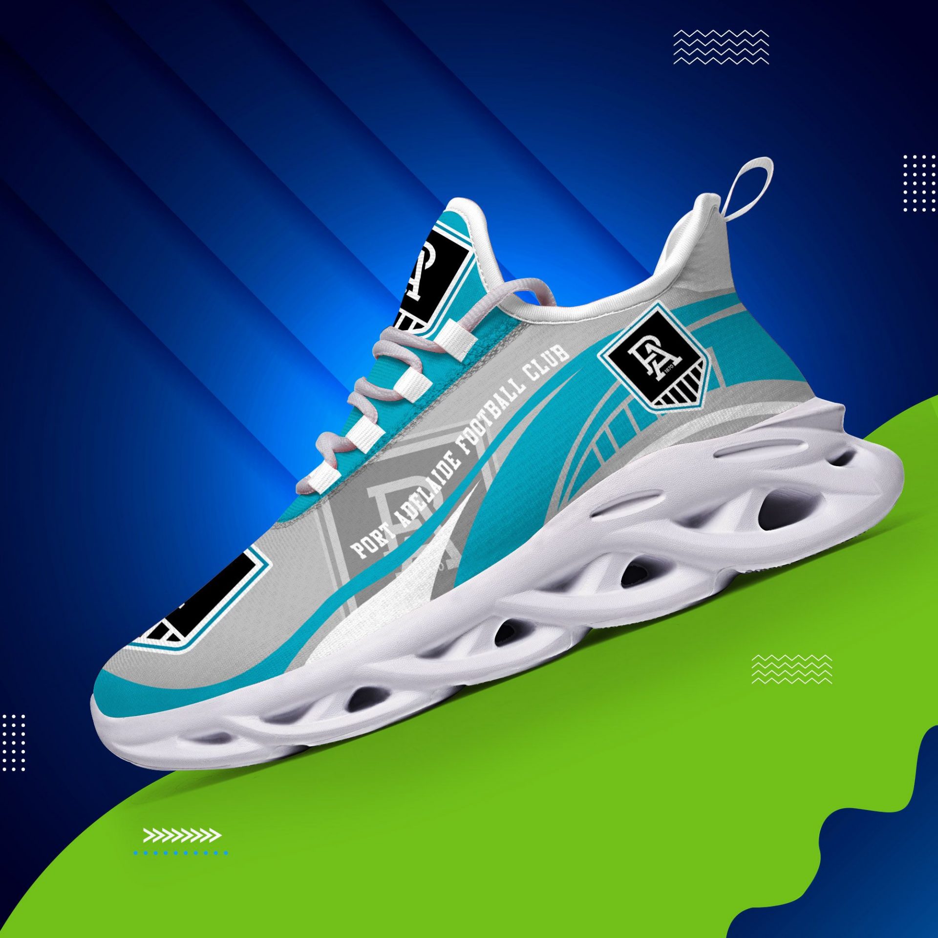 AFL Port Adelaide Max Soul Shoes - Famjoys AFL Port Adelaide Max Soul Shoes - Famjoys