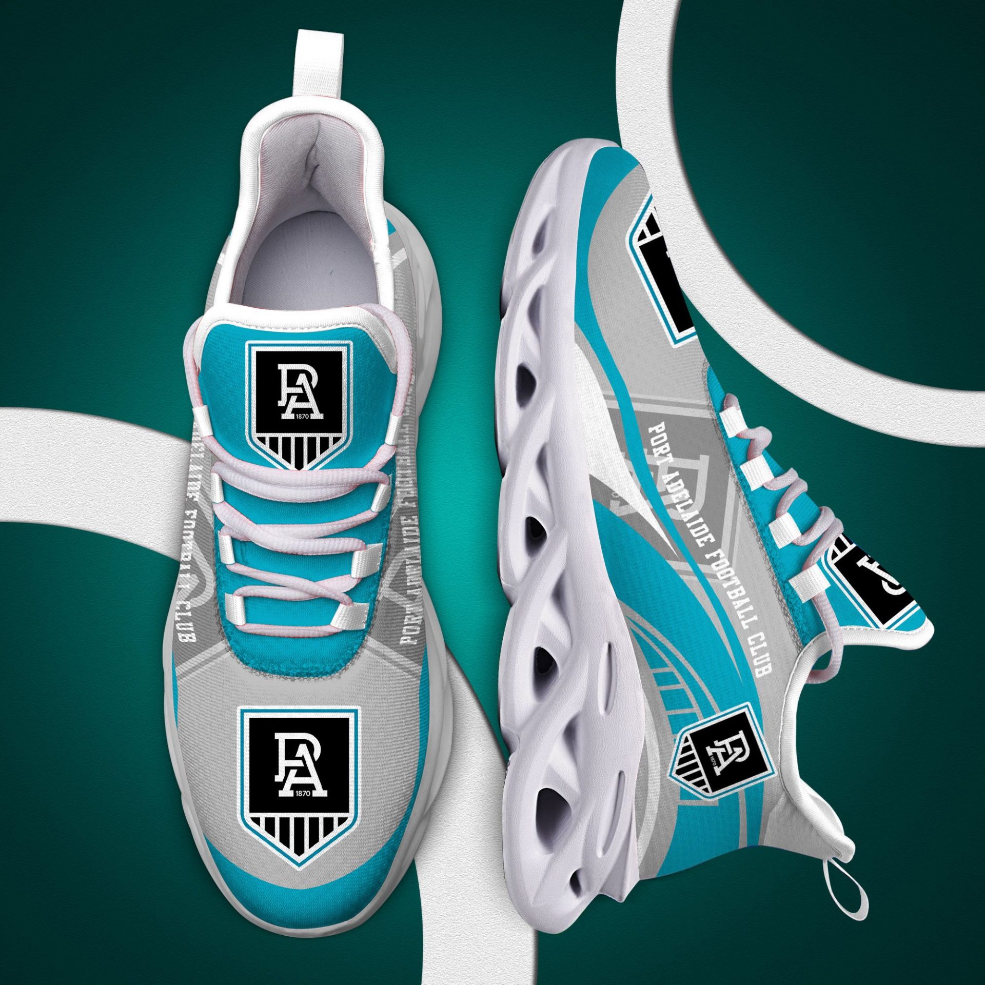 AFL Port Adelaide Max Soul Shoes - Famjoys AFL Port Adelaide Max Soul Shoes - Famjoys