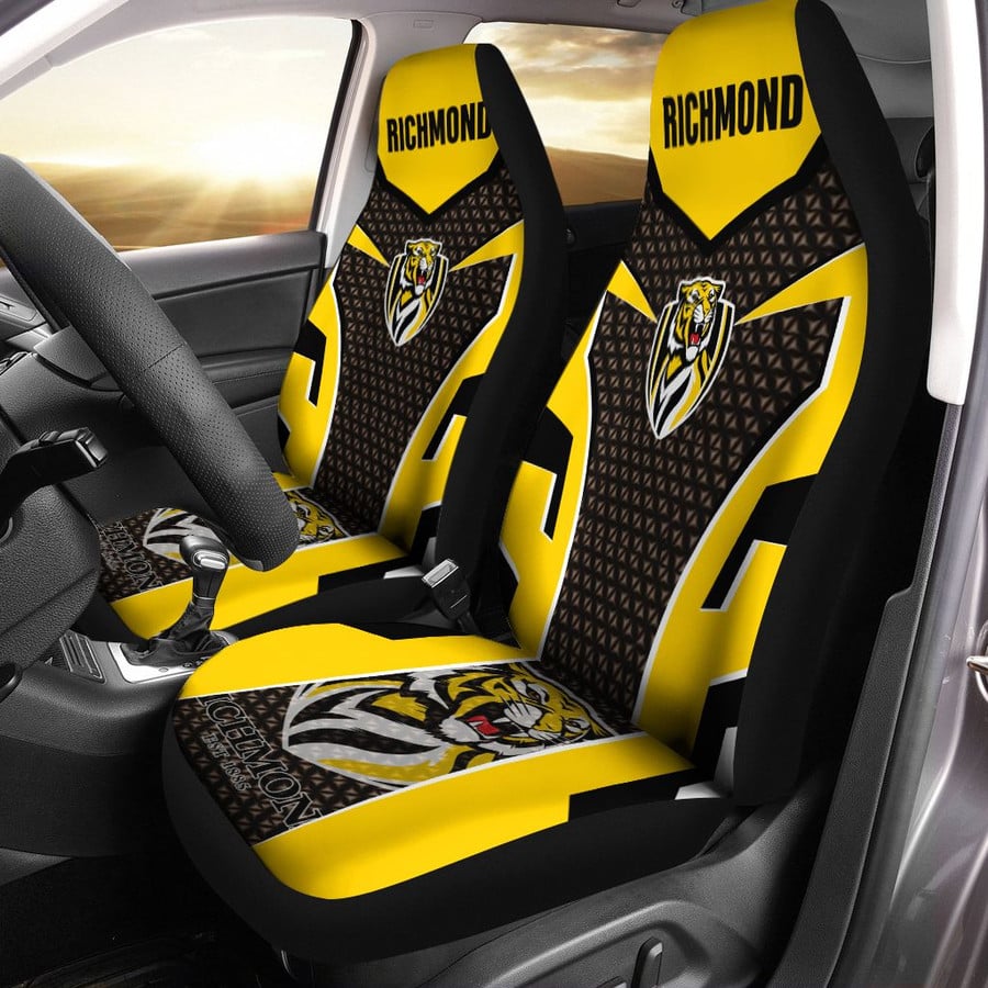 AFL Richmond Tigers Car Seat Covers - Famjoys AFL Richmond Tigers Car Seat Covers - Famjoys