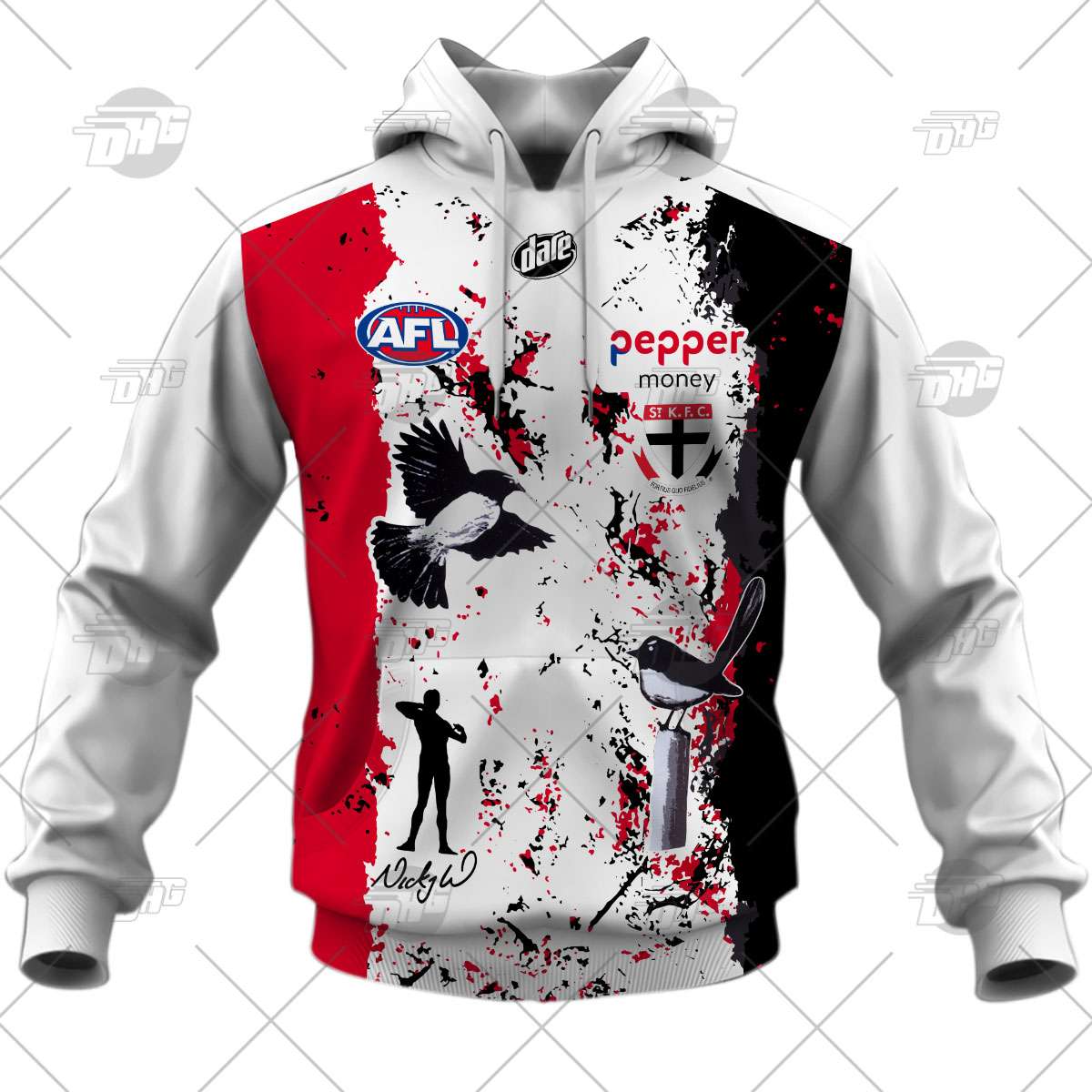 AFL St Kilda Saints Custom Name Number Indigenous Guernsey Pullover Shirt - Famjoys AFL St Kilda Saints Custom Name Number Indigenous Guernsey Pullover Shirt - Famjoys