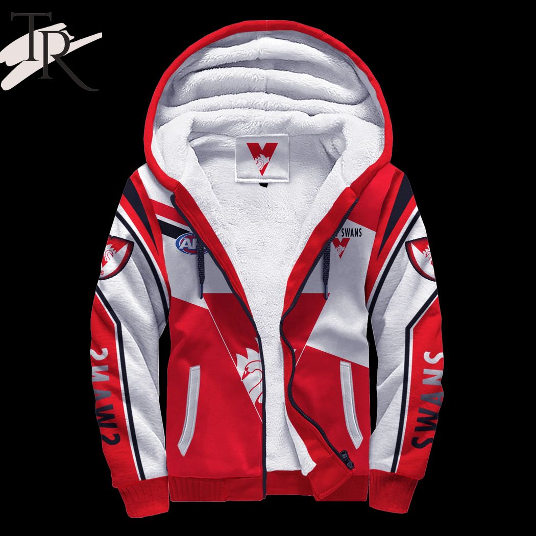 AFL Sydney Swans FC Fleece Hoodie - Famjoys AFL Sydney Swans FC Fleece Hoodie - Famjoys