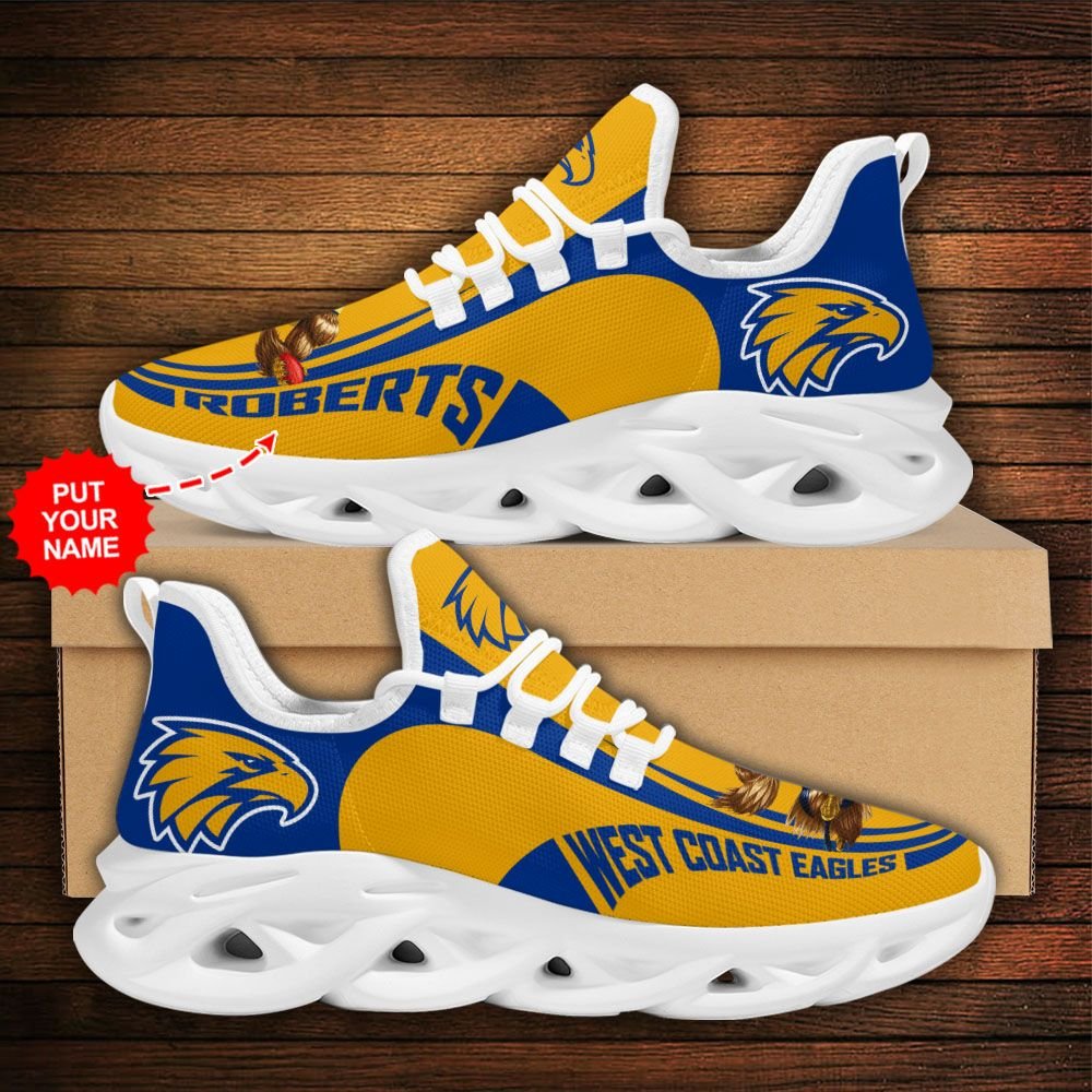 AFL West Coast Eagles Custom Name Max Soul Shoes - Famjoys AFL West Coast Eagles Custom Name Max Soul Shoes - Famjoys
