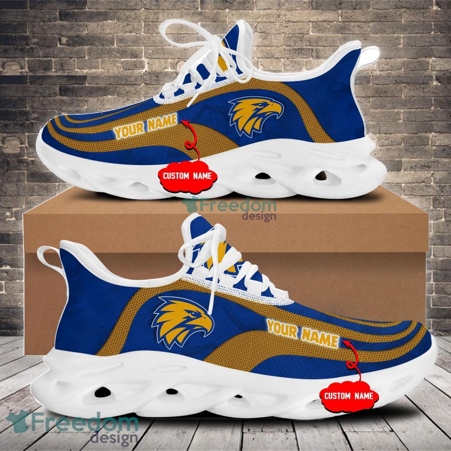 AFL West Coast Eagles Logo Custom Name Max Soul Shoes - Famjoys AFL West Coast Eagles Logo Custom Name Max Soul Shoes - Famjoys