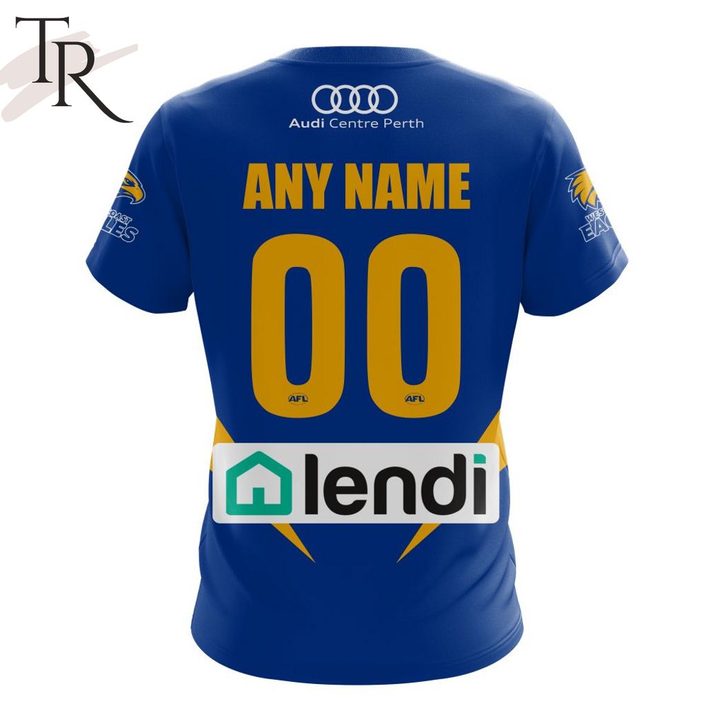 AFL West Coast Eagles Personalized 2024 Home Hoodie - Famjoys AFL West Coast Eagles Personalized 2024 Home Hoodie - Famjoys